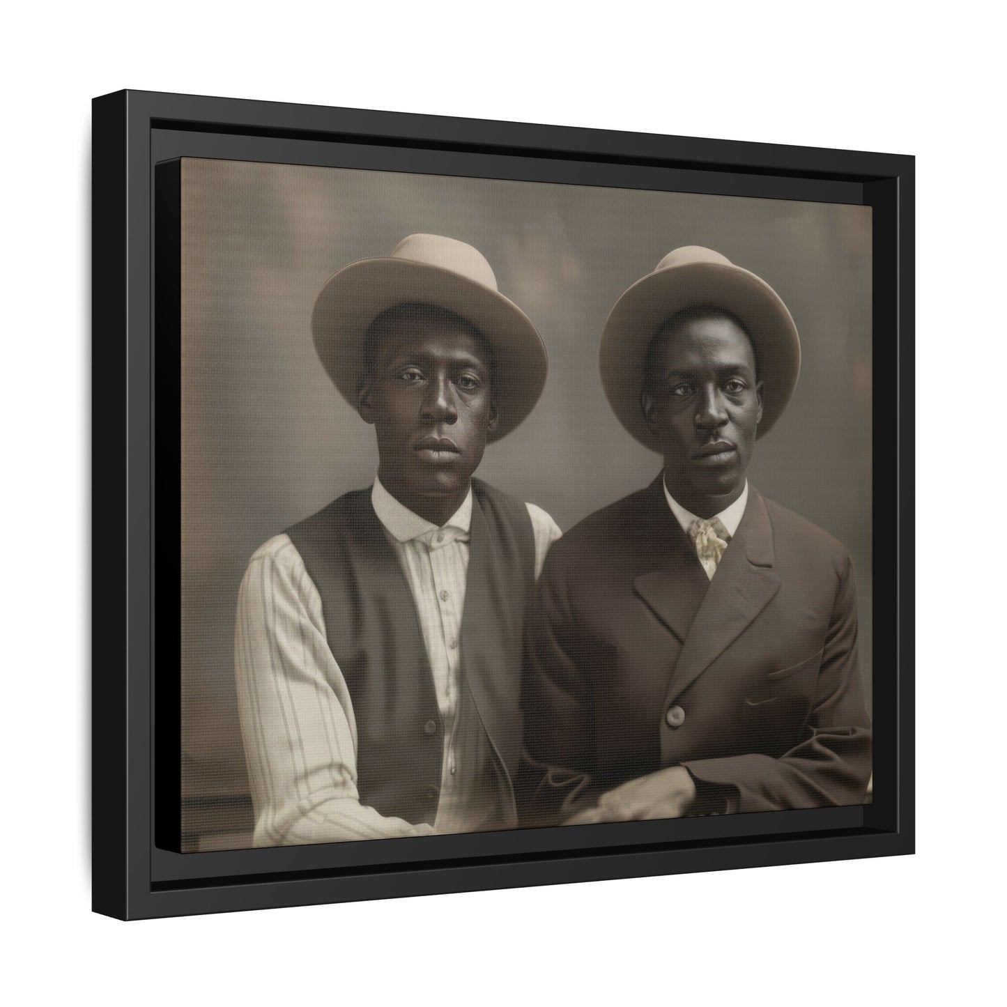 paire 103 | Framed Vintage Photo - Matte Canvas