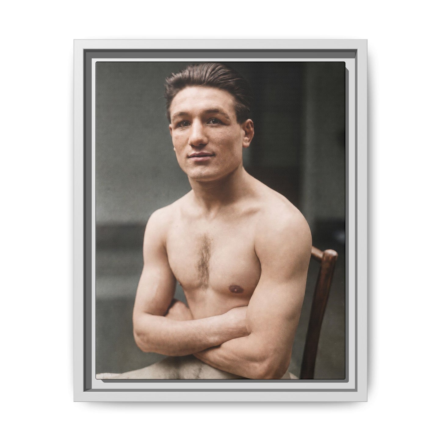 athlétisme 046 | Framed Vintage Photo - Matte Canvas