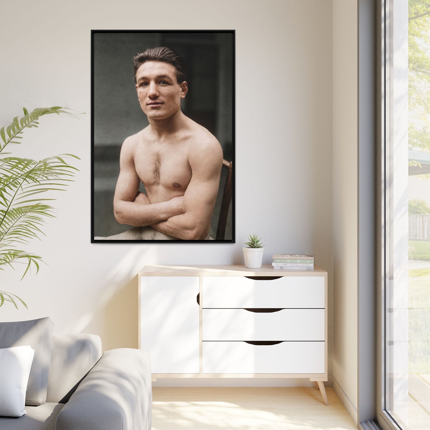 athlétisme 046 | Framed Vintage Photo - Matte Canvas