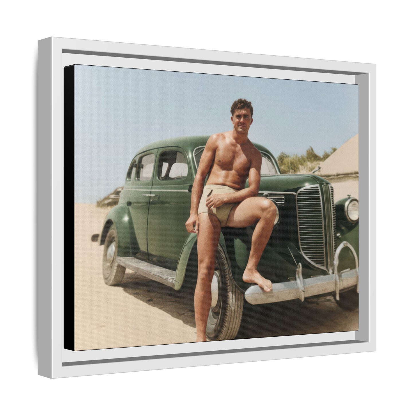 nager 022 | Framed Vintage Photo - Matte Canvas