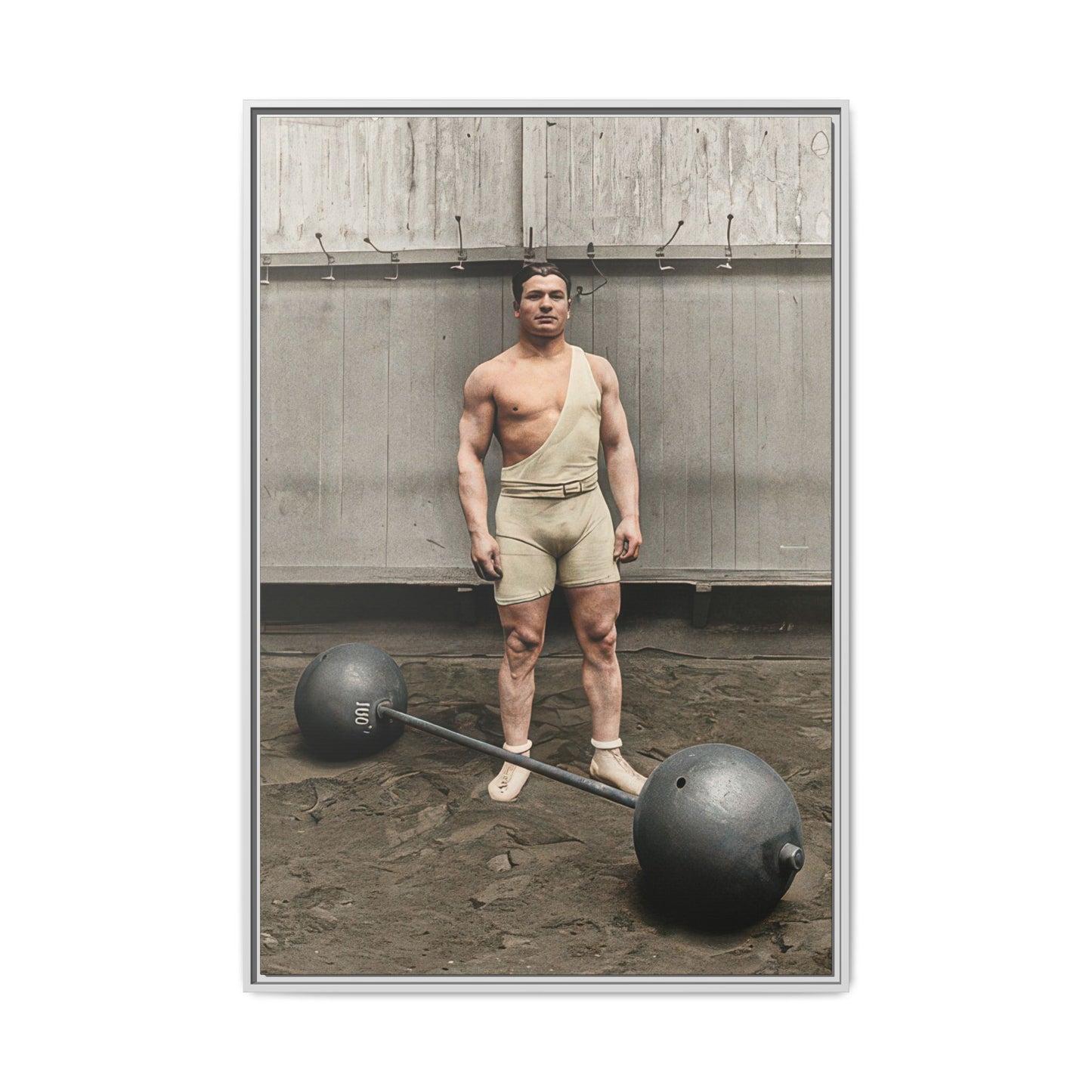 athlétisme 050 | Framed Vintage Photo - Matte Canvas