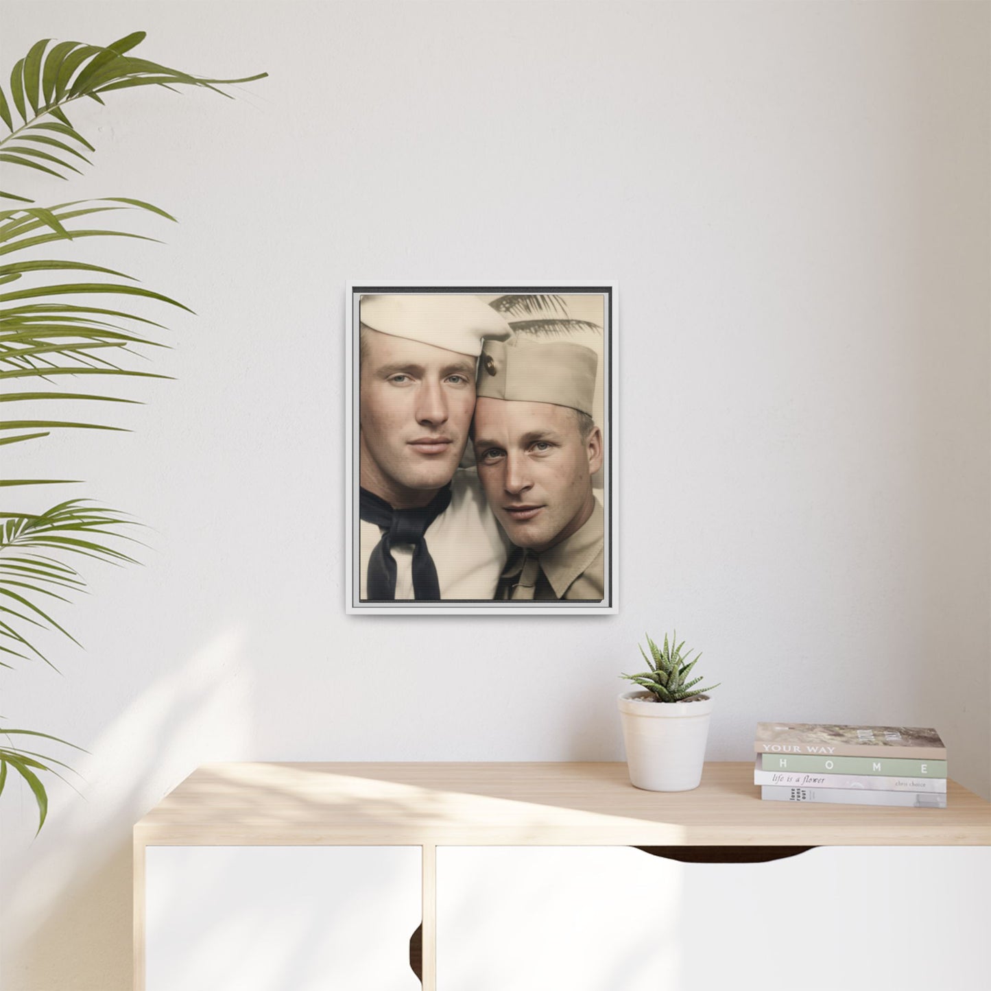paire 042 | Framed Vintage Photo - Matte Canvas