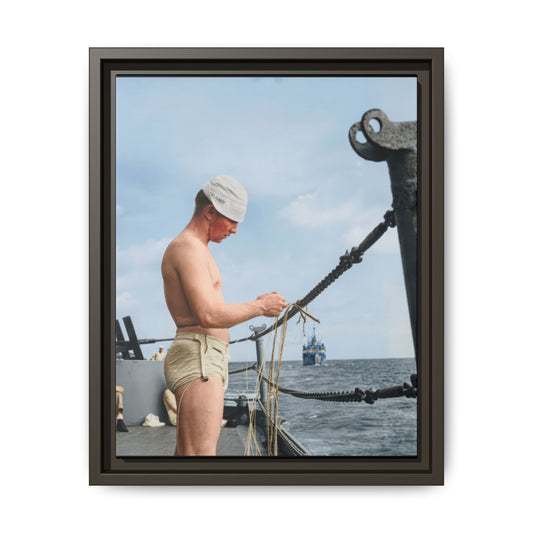 celibataire 043 | Framed Vintage Photo - Matte Canvas