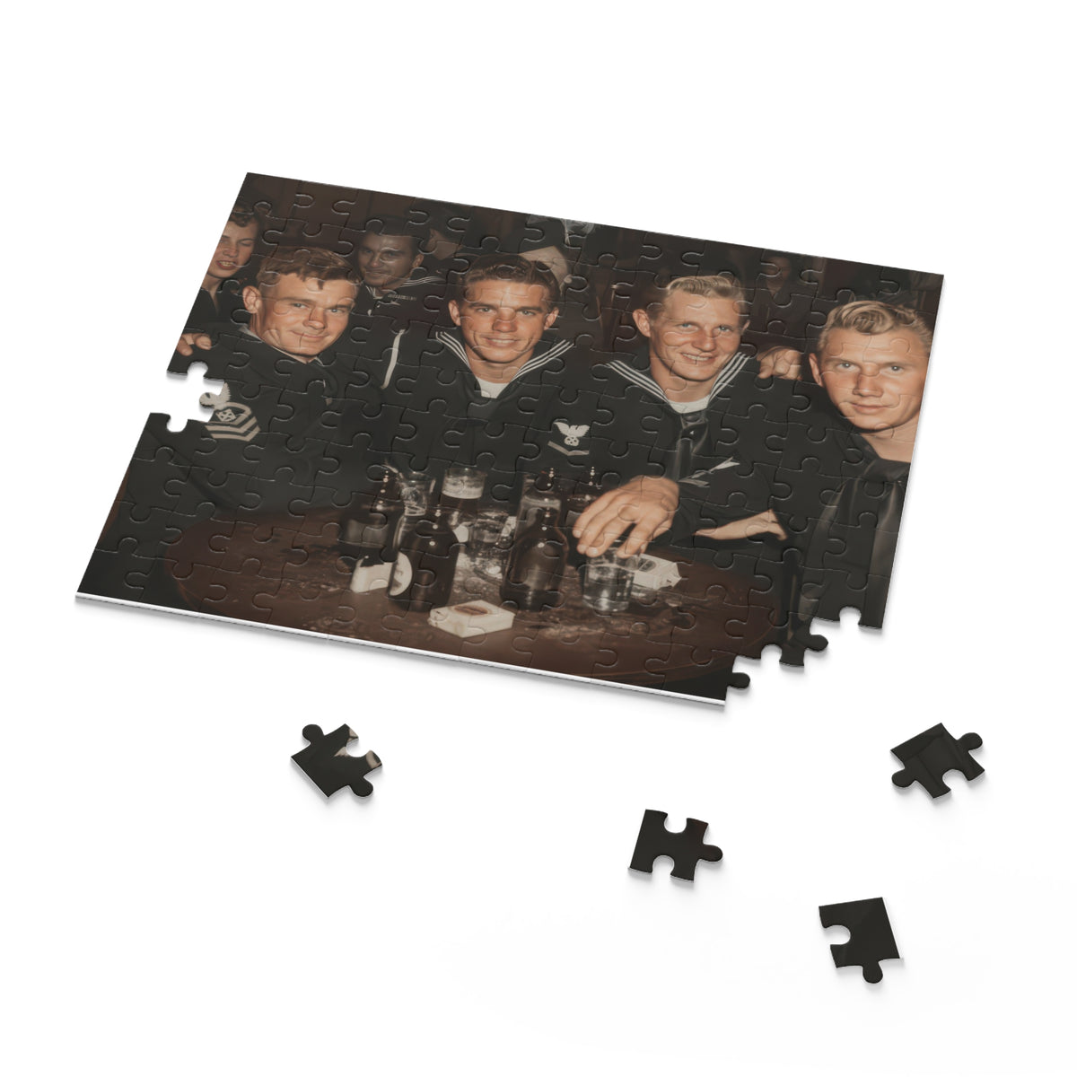 Four Sailors at the Table Jigsaw Puzzle | LGBTQ+ Heritage | hommes 007