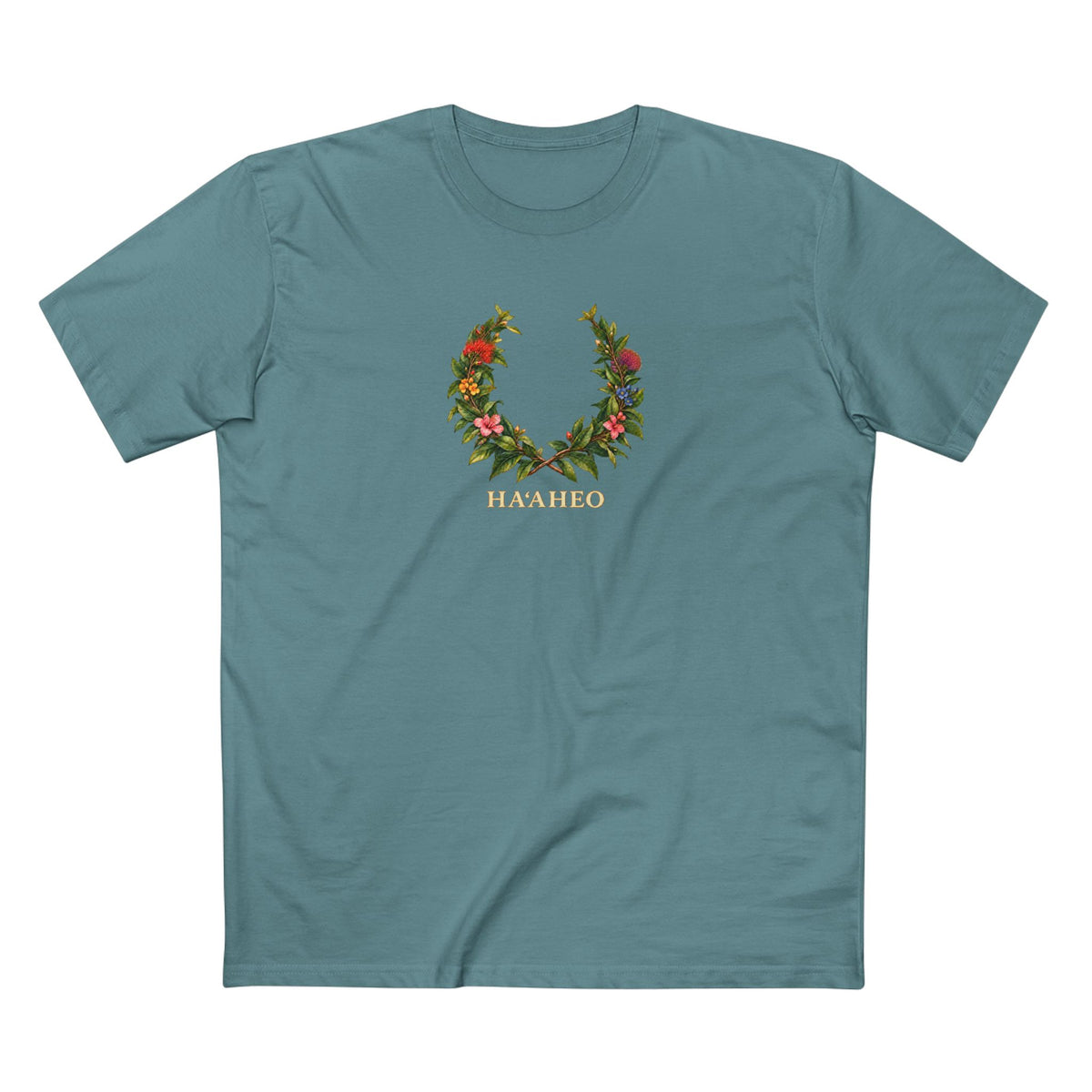 Hawaiian Maile Pride Laurel Wreath T-Shirt | HAʻAHEO Botanical LGBTQ+ Tee