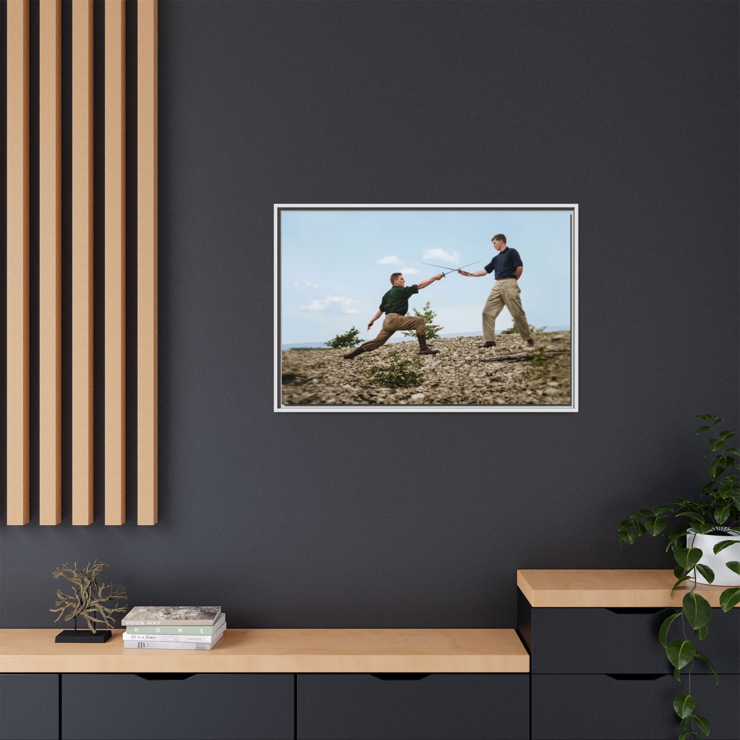 athlétisme 029 | Framed Vintage Photo - Matte Canvas