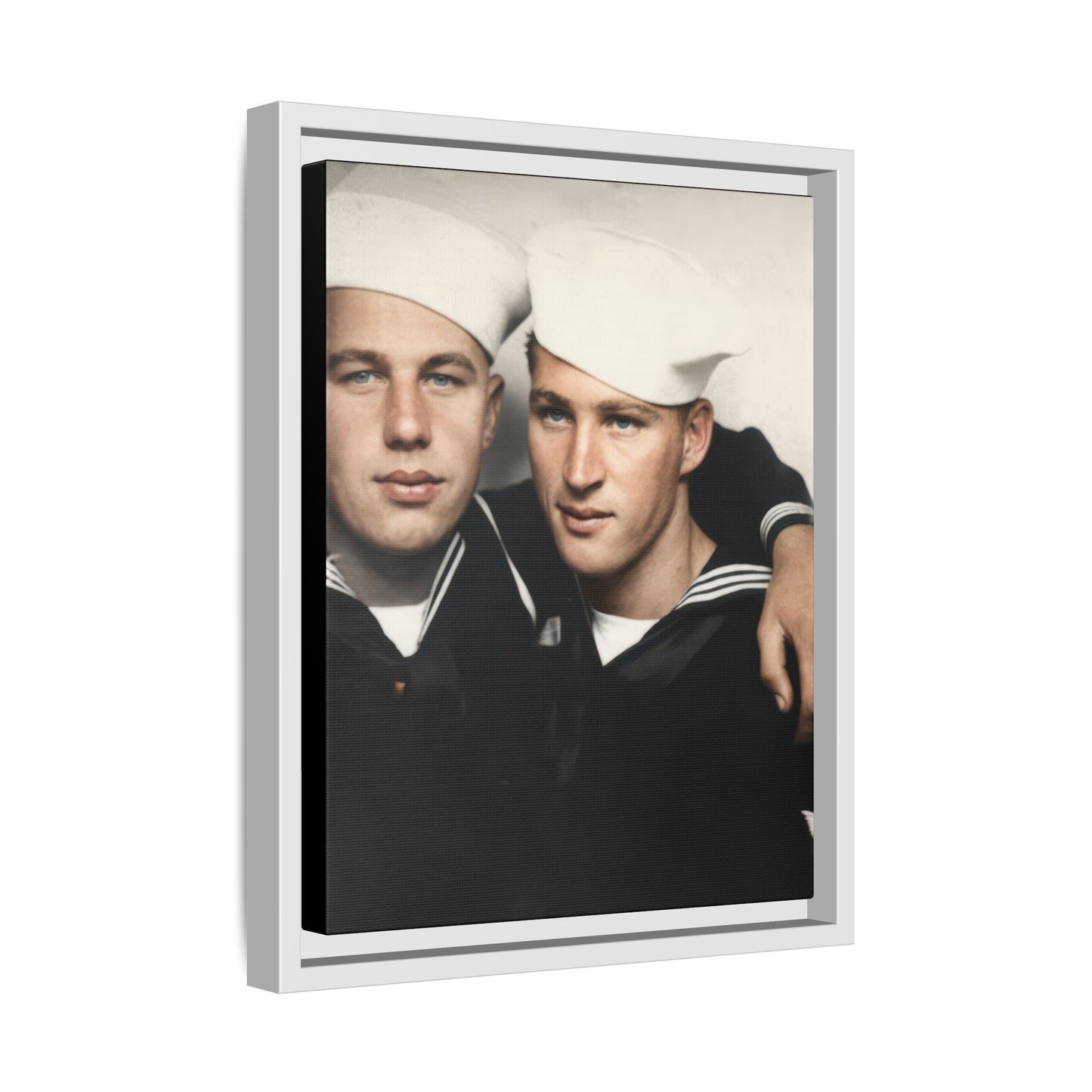 paire 078 | Framed Vintage Photo - Matte Canvas