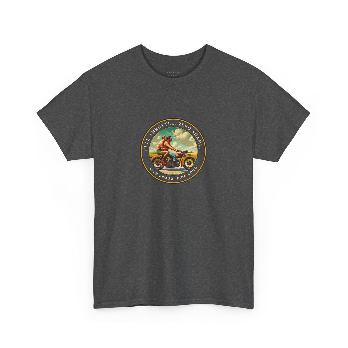 Open Highway Motorcycle Pride T-Shirt | Vintage Rider Graphic Tee | LGBTQ Biker Shirt