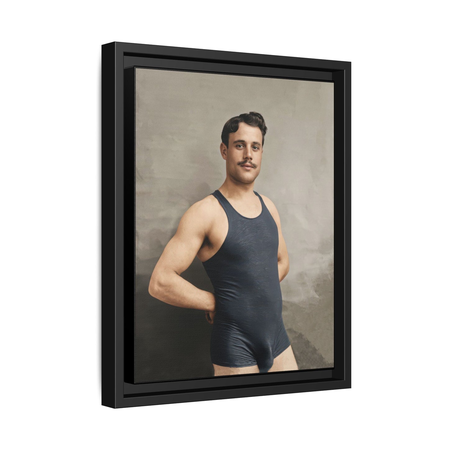athlétisme 011 | Framed Vintage Photo - Matte Canvas