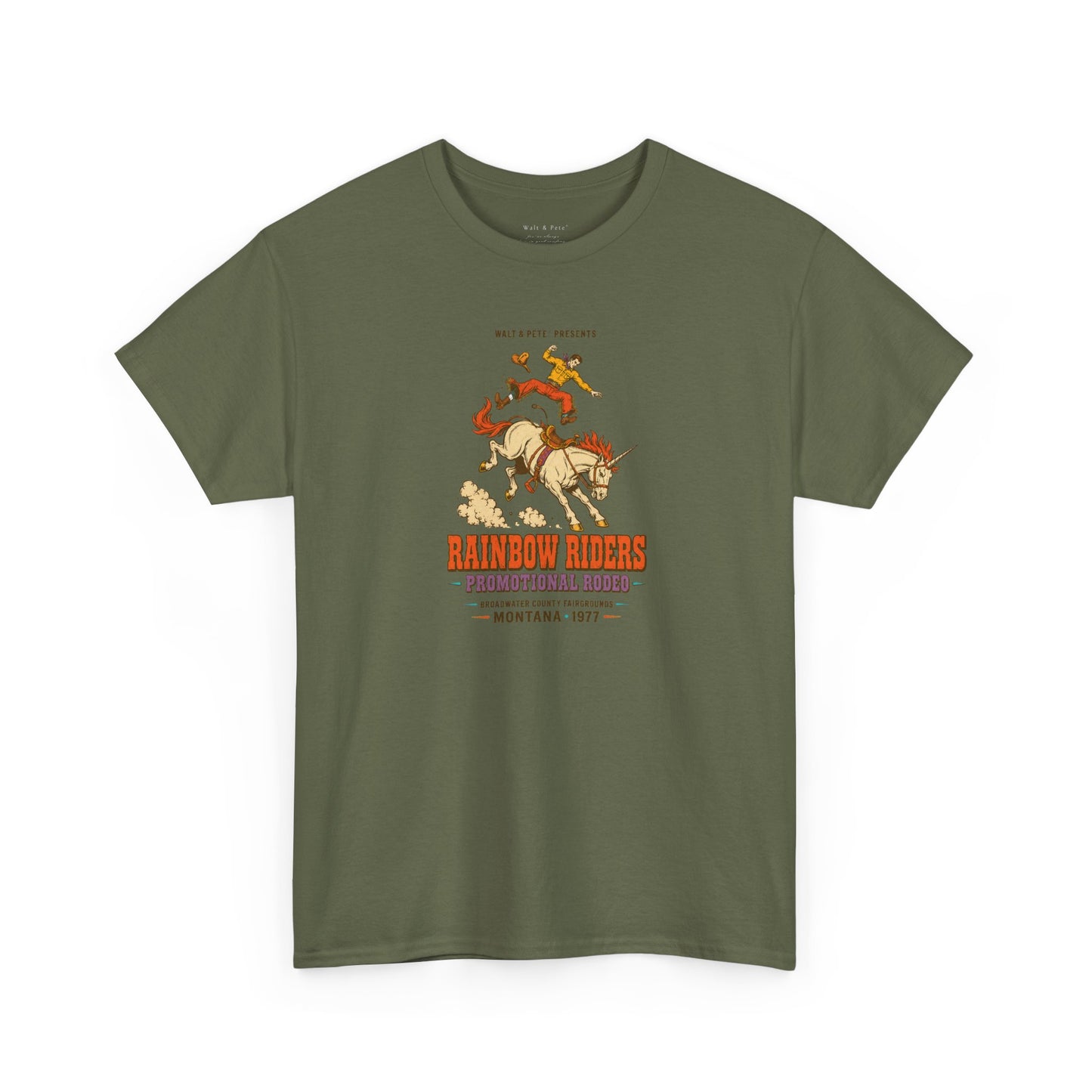 Rainbow Riders Montana 1977 T-Shirt | Queer Western Rodeo Tee