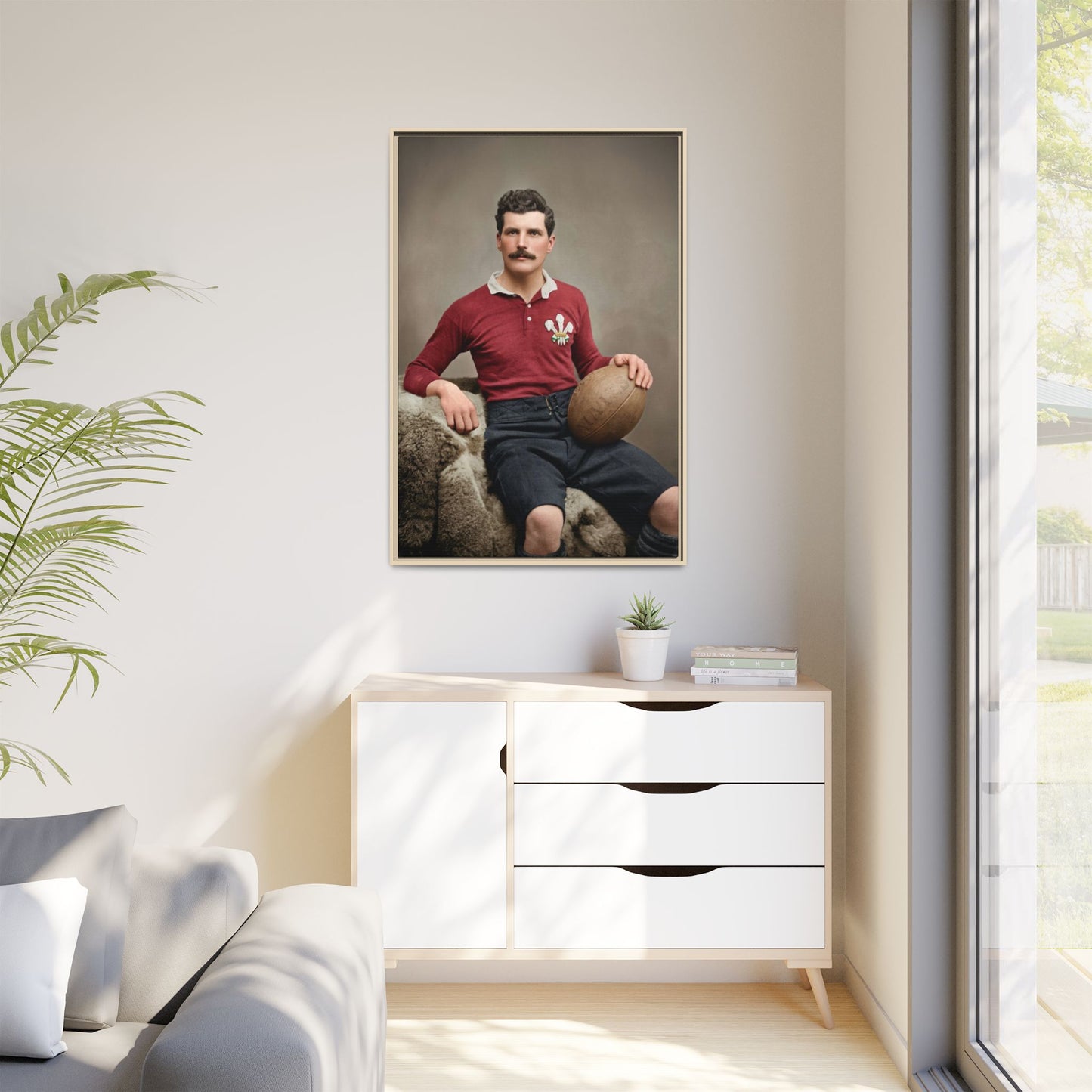 athlétisme 022 | Framed Vintage Photo - Matte Canvas