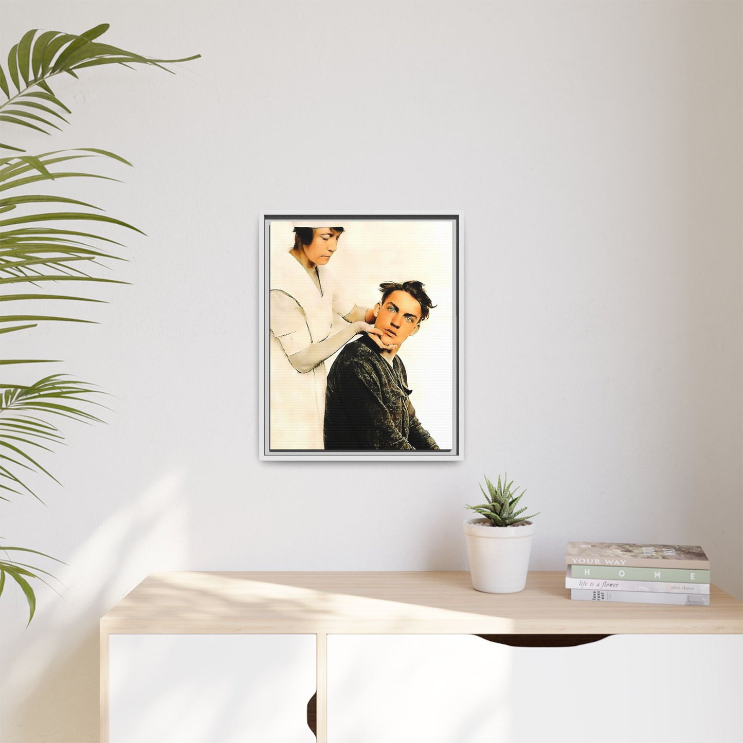 celibataire 021 | Framed Vintage Photo - Matte Canvas