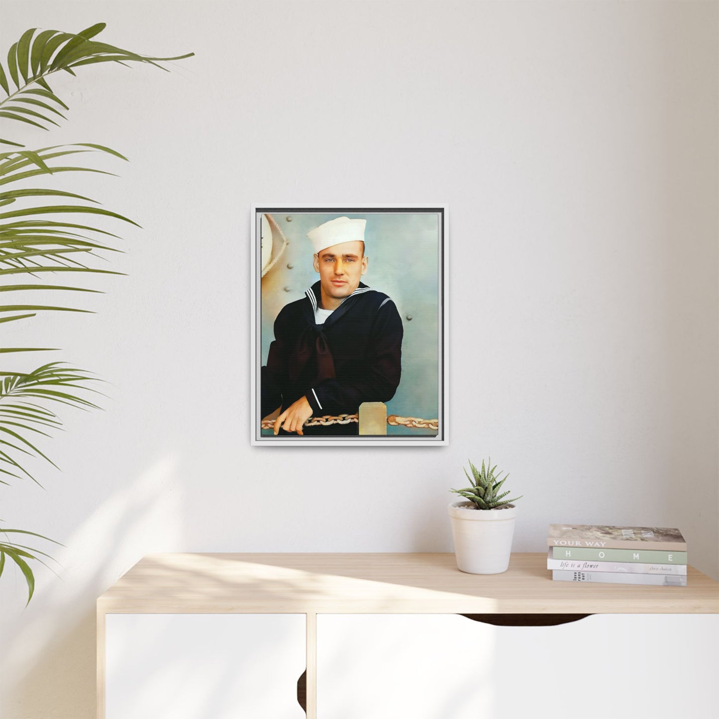 celibataire 023 | Framed Vintage Photo - Matte Canvas