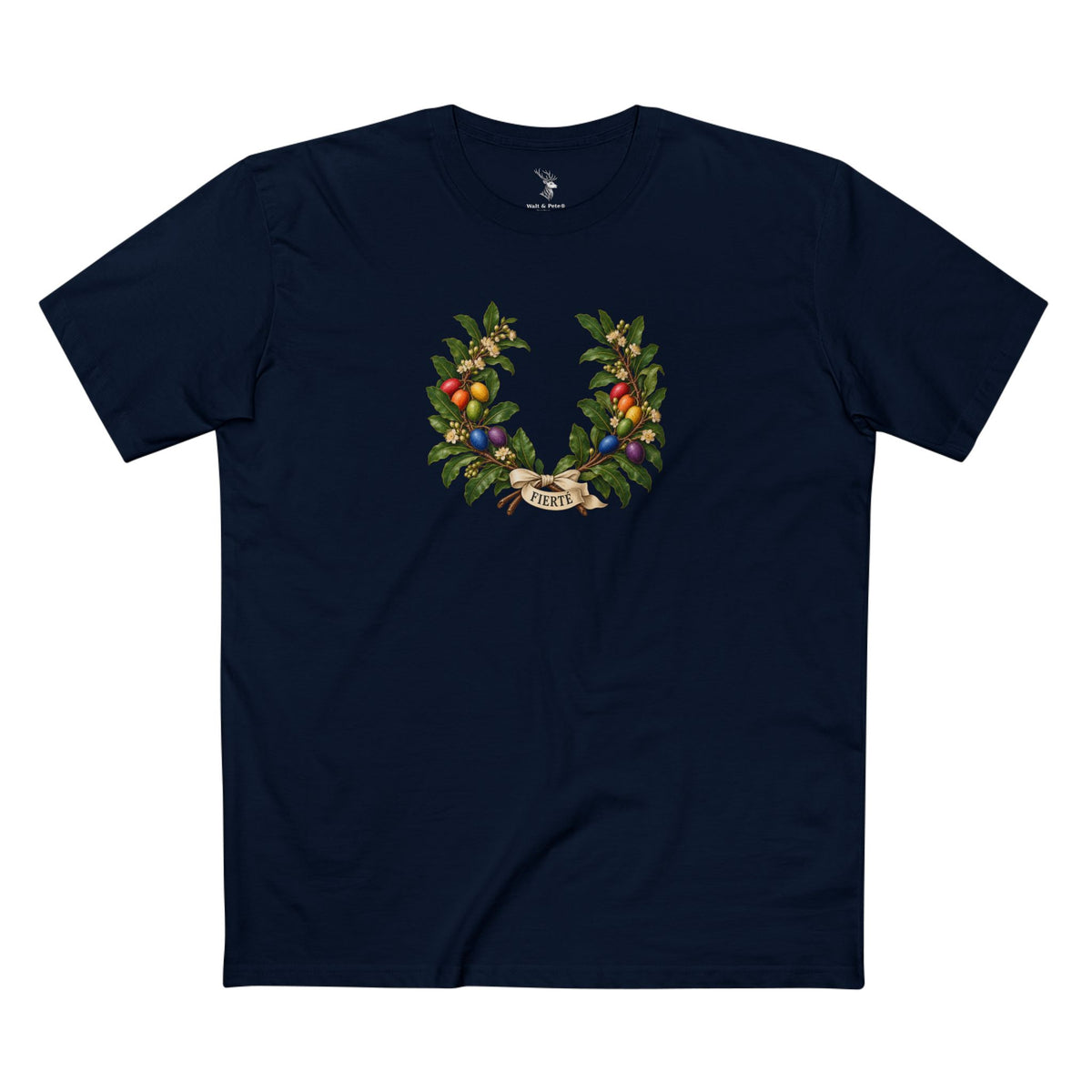 Burkinabè Shea FIERTÉ Pride Laurel Wreath T-Shirt — Care and Continuity