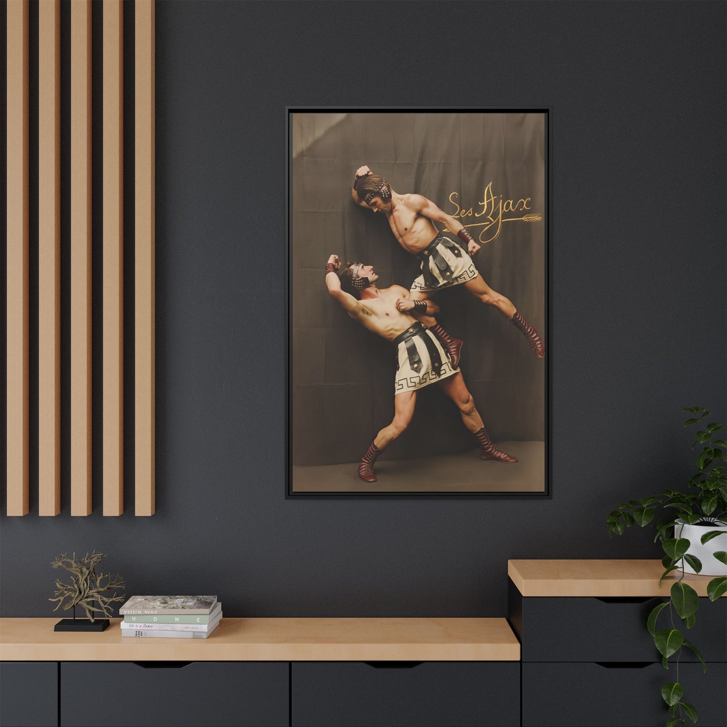 athlétisme 015 | Framed Vintage Photo - Matte Canvas