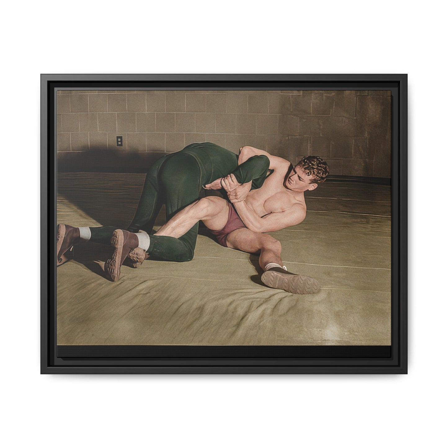 athlétisme 032 | Framed Vintage Photo - Matte Canvas