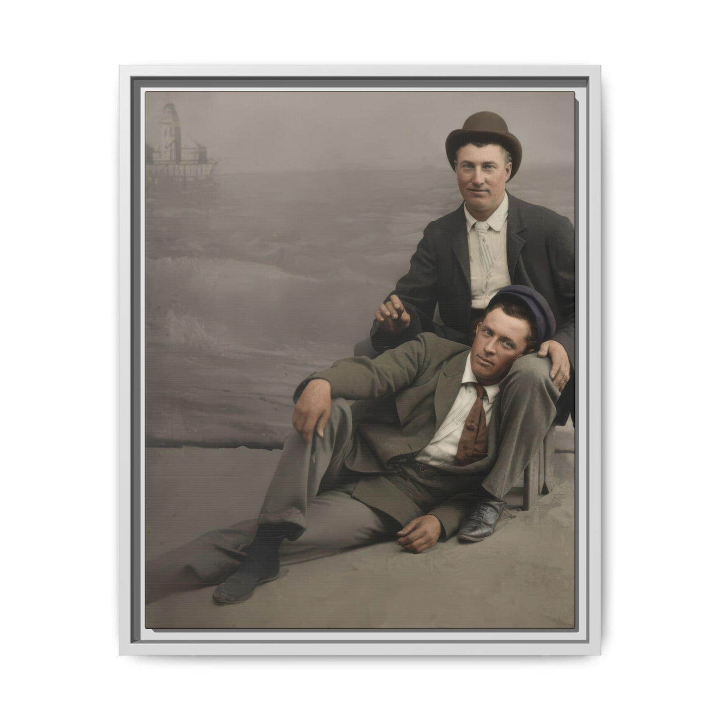 paire 093 | Framed Vintage Photo - Matte Canvas
