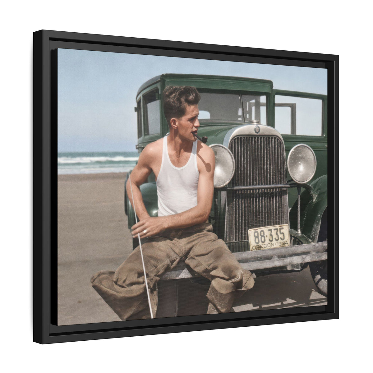 celibataire 008 | Framed Vintage Photo - Matte Canvas