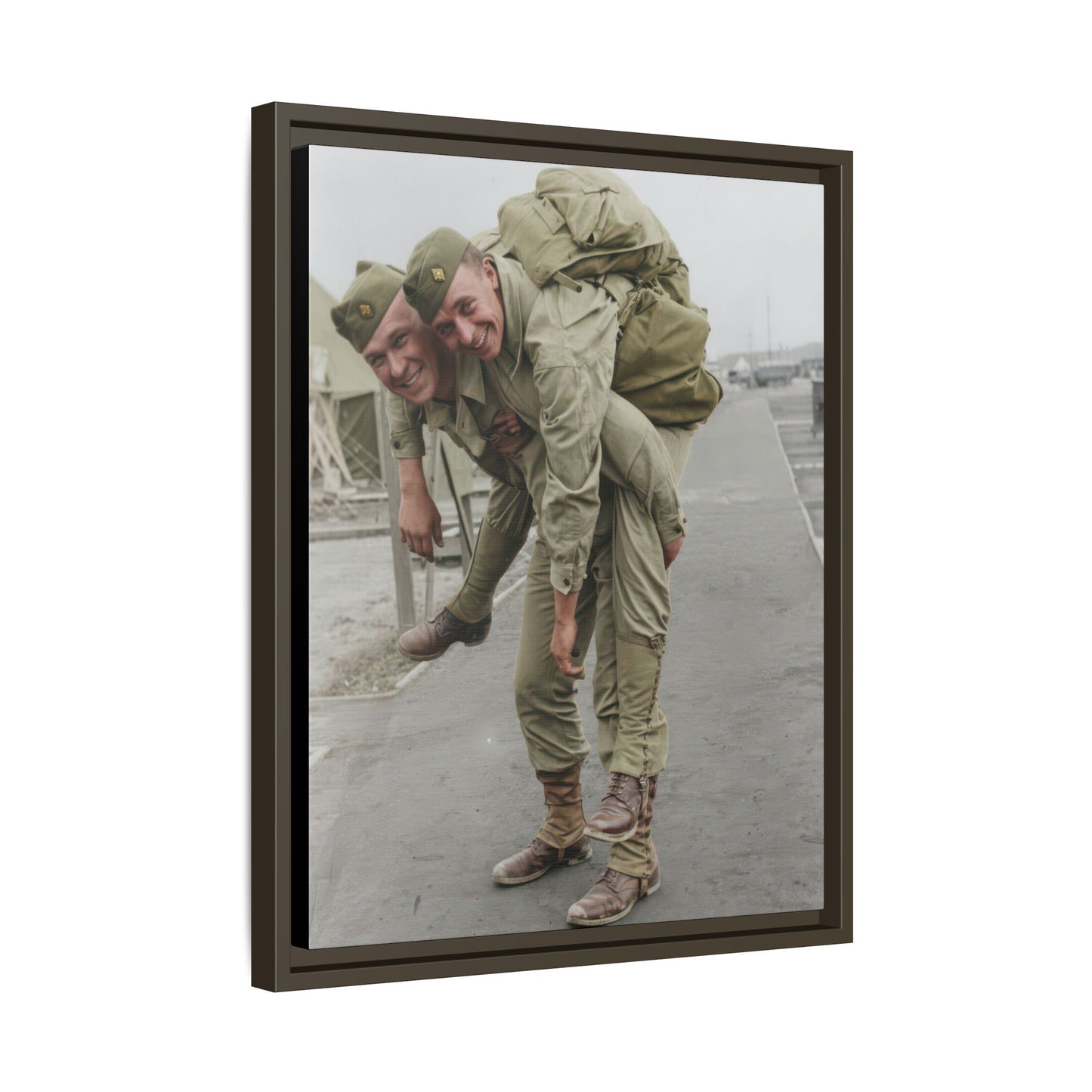 paire 074 | Framed Vintage Photo - Matte Canvas