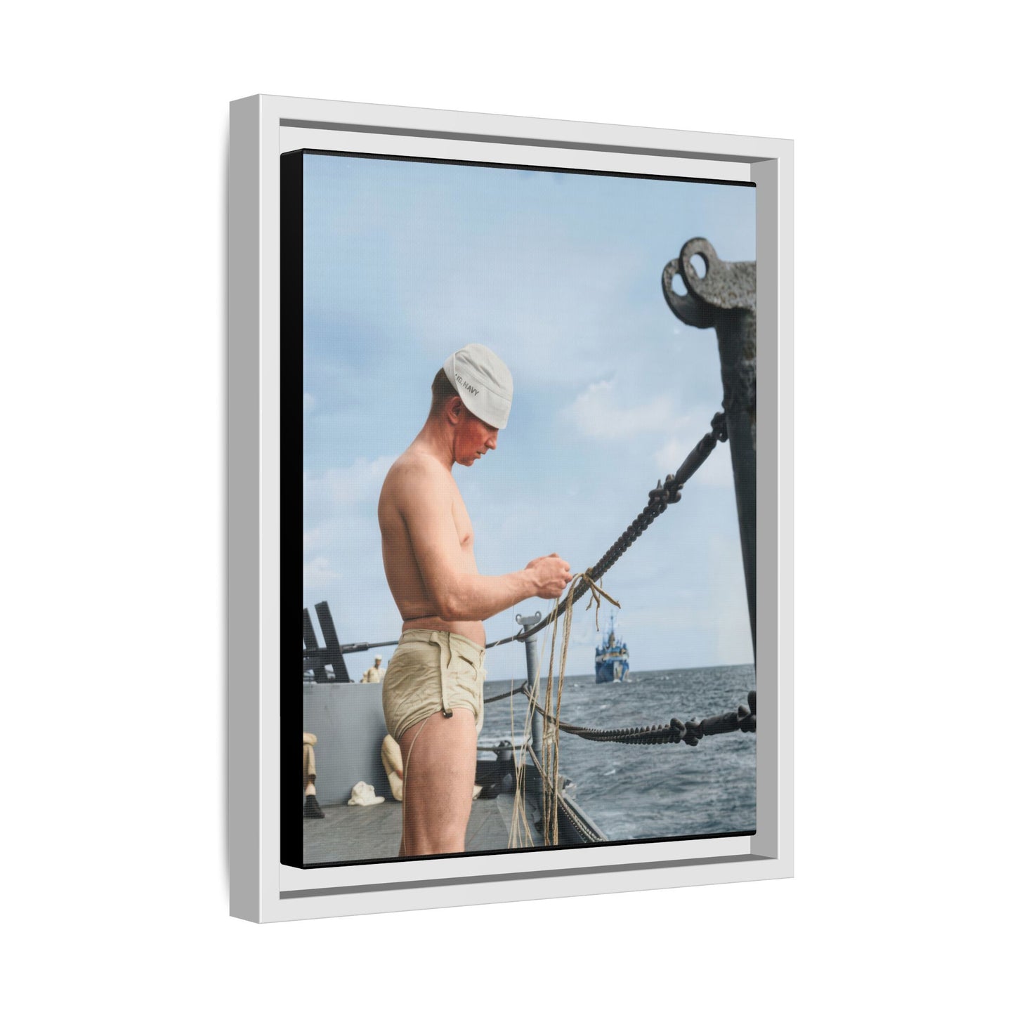 celibataire 043 | Framed Vintage Photo - Matte Canvas