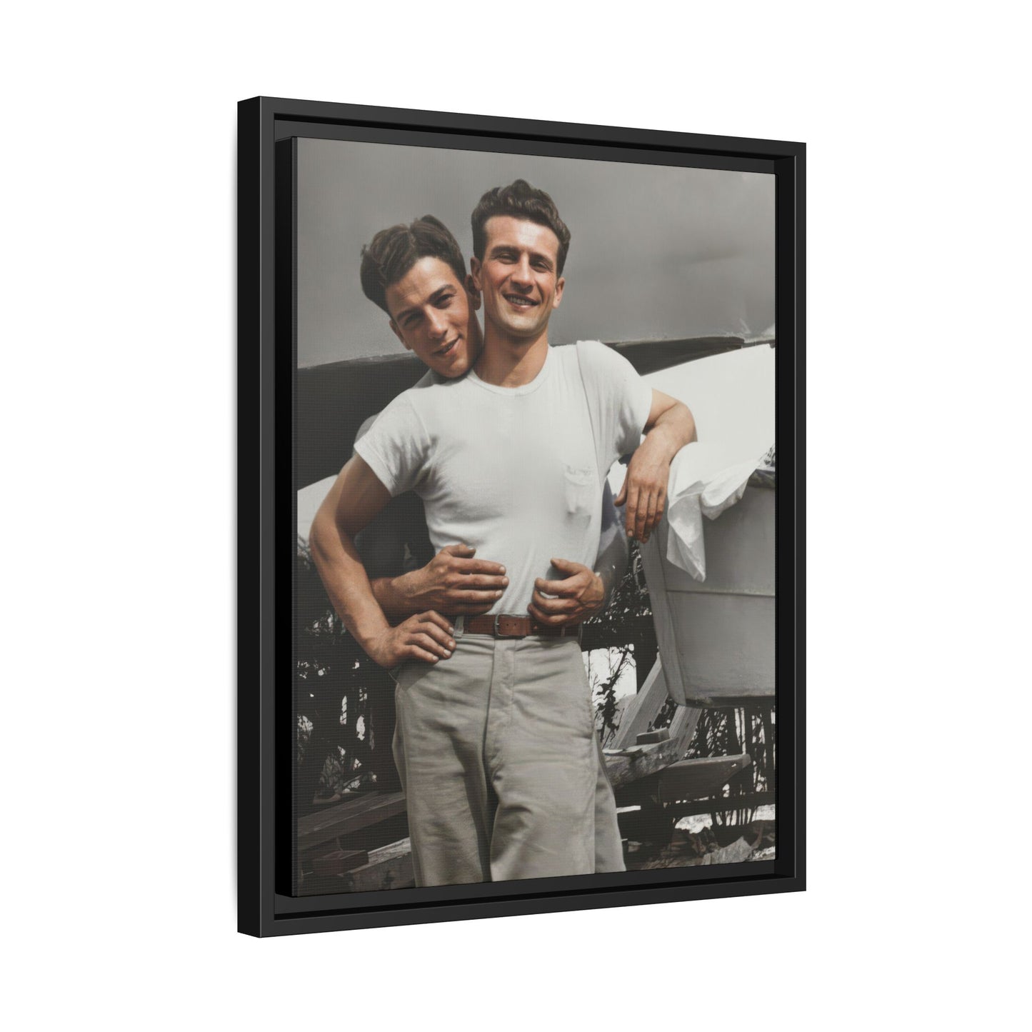 paire 150 | Framed Vintage Photo - Matte Canvas