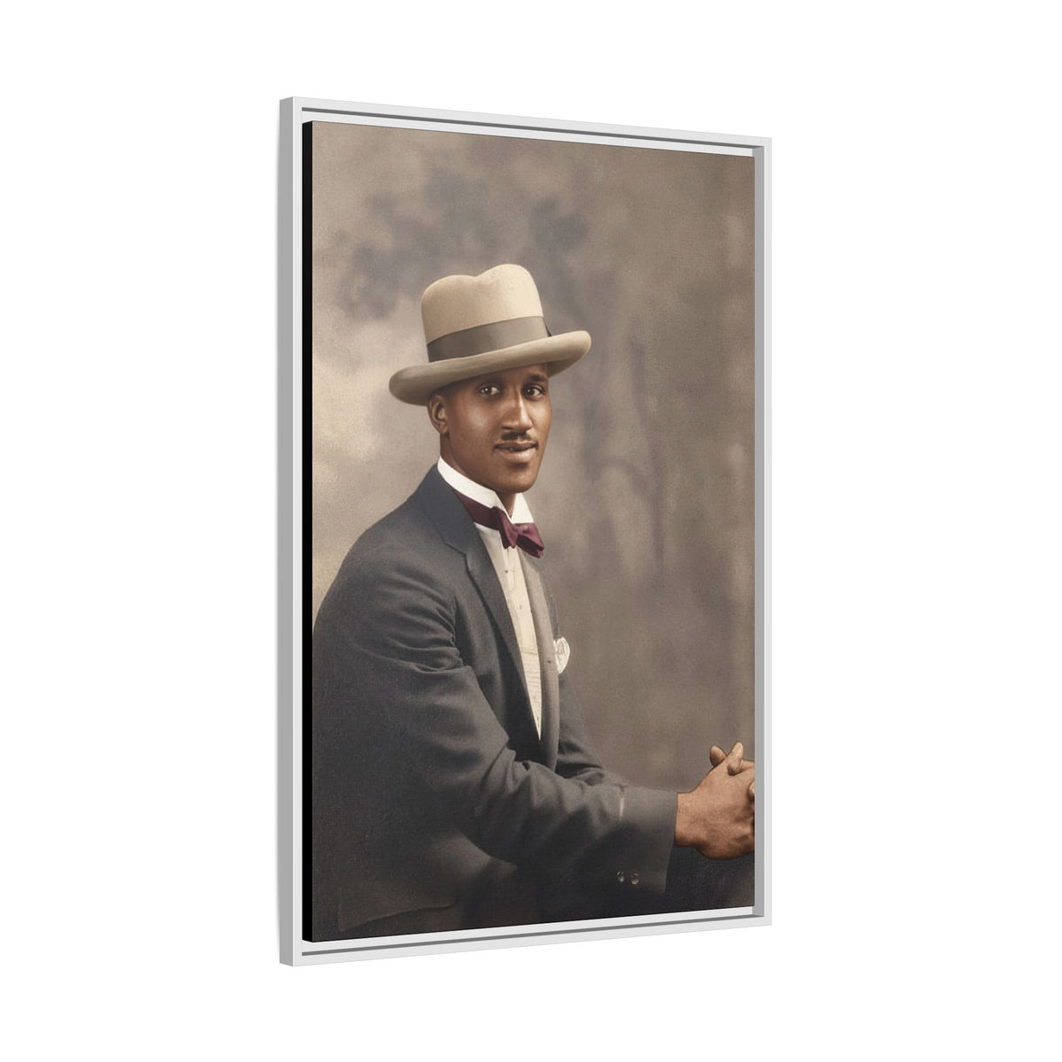 celibataire 004 | Framed Vintage Photo - Matte Canvas