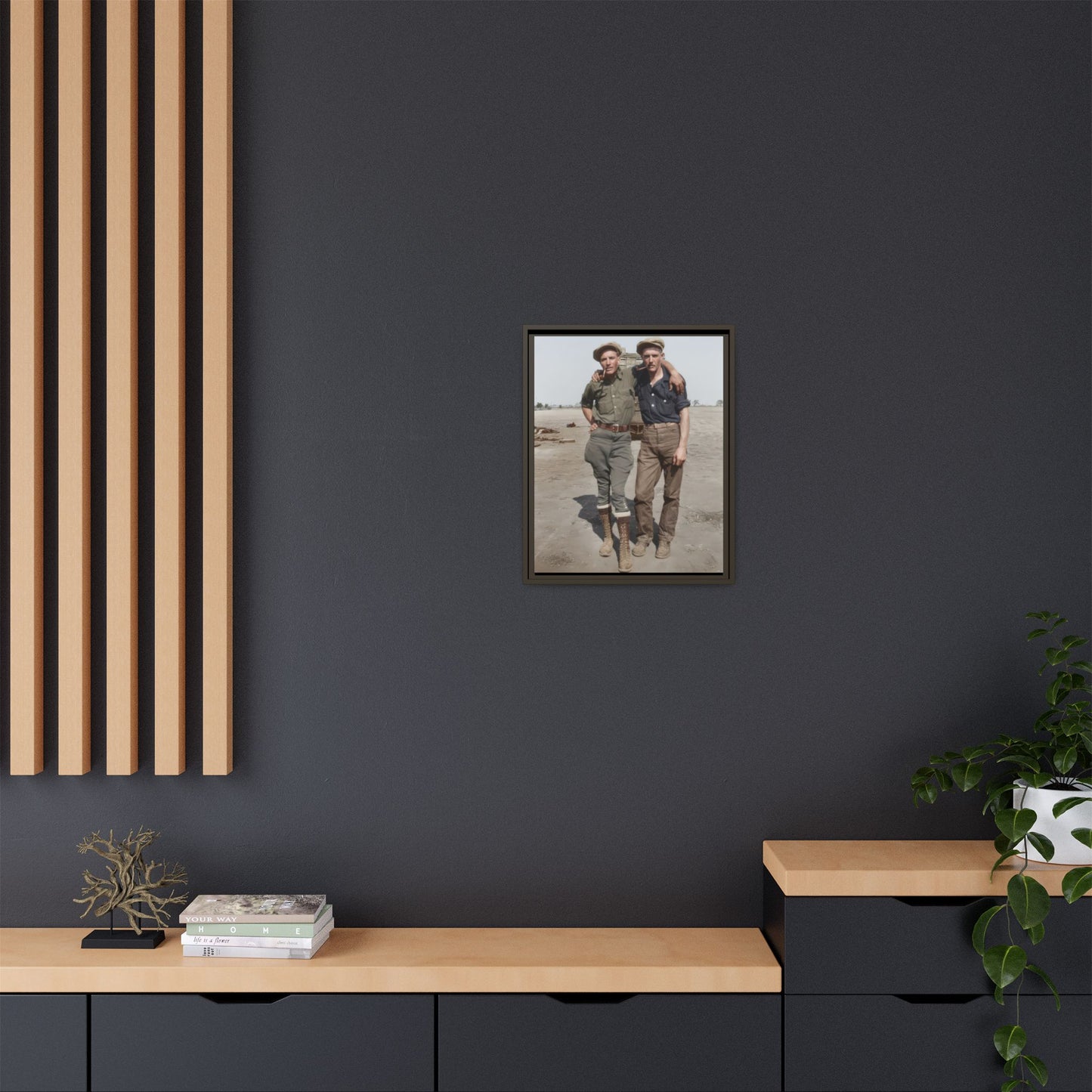paire 061 | Framed Vintage Photo - Matte Canvas