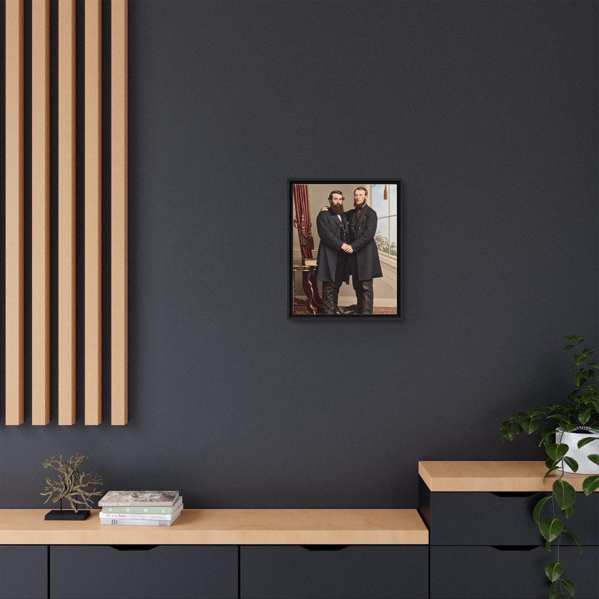 paire 022 | Framed Vintage Photo - Matte Canvas