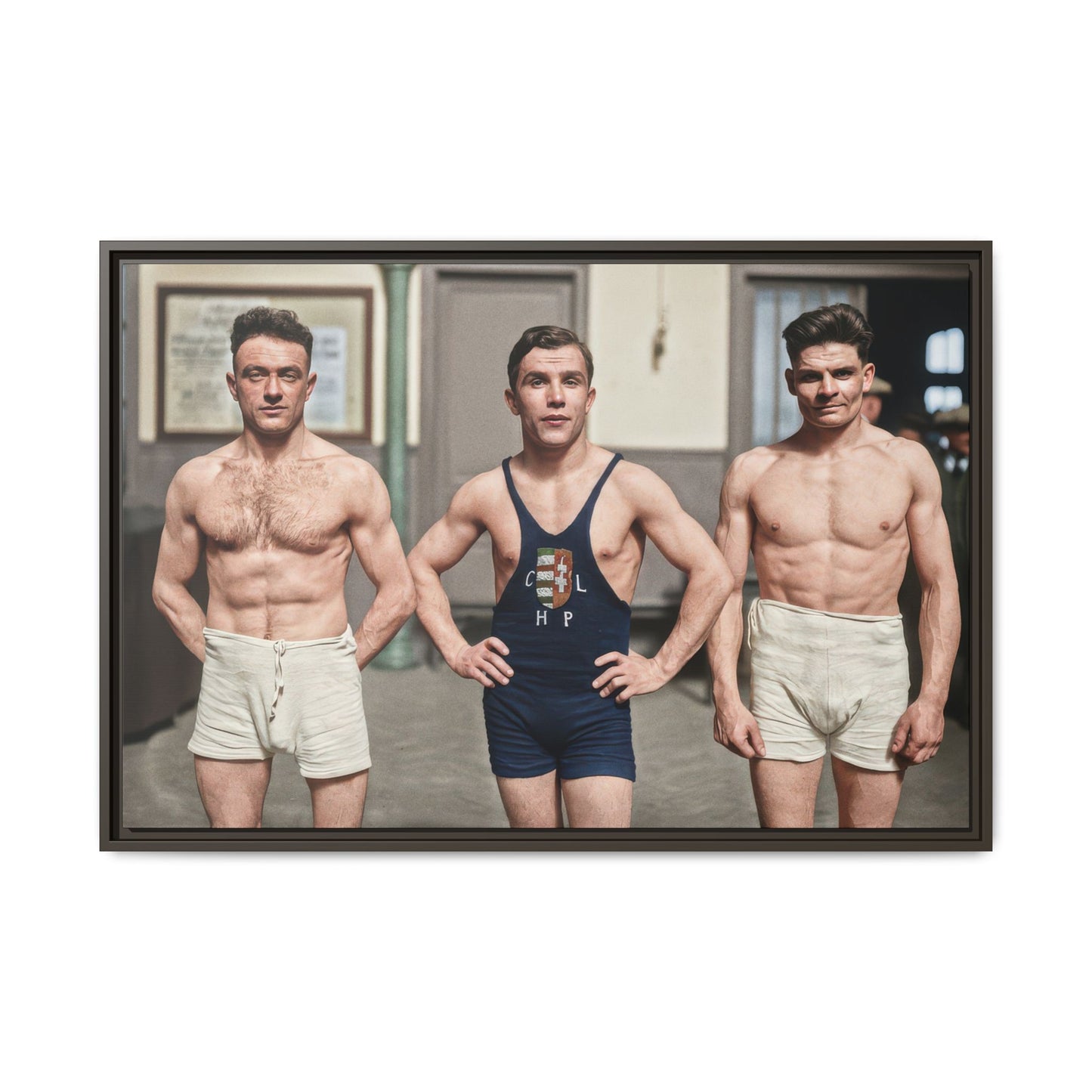 athlétisme 043 | Framed Vintage Photo - Matte Canvas