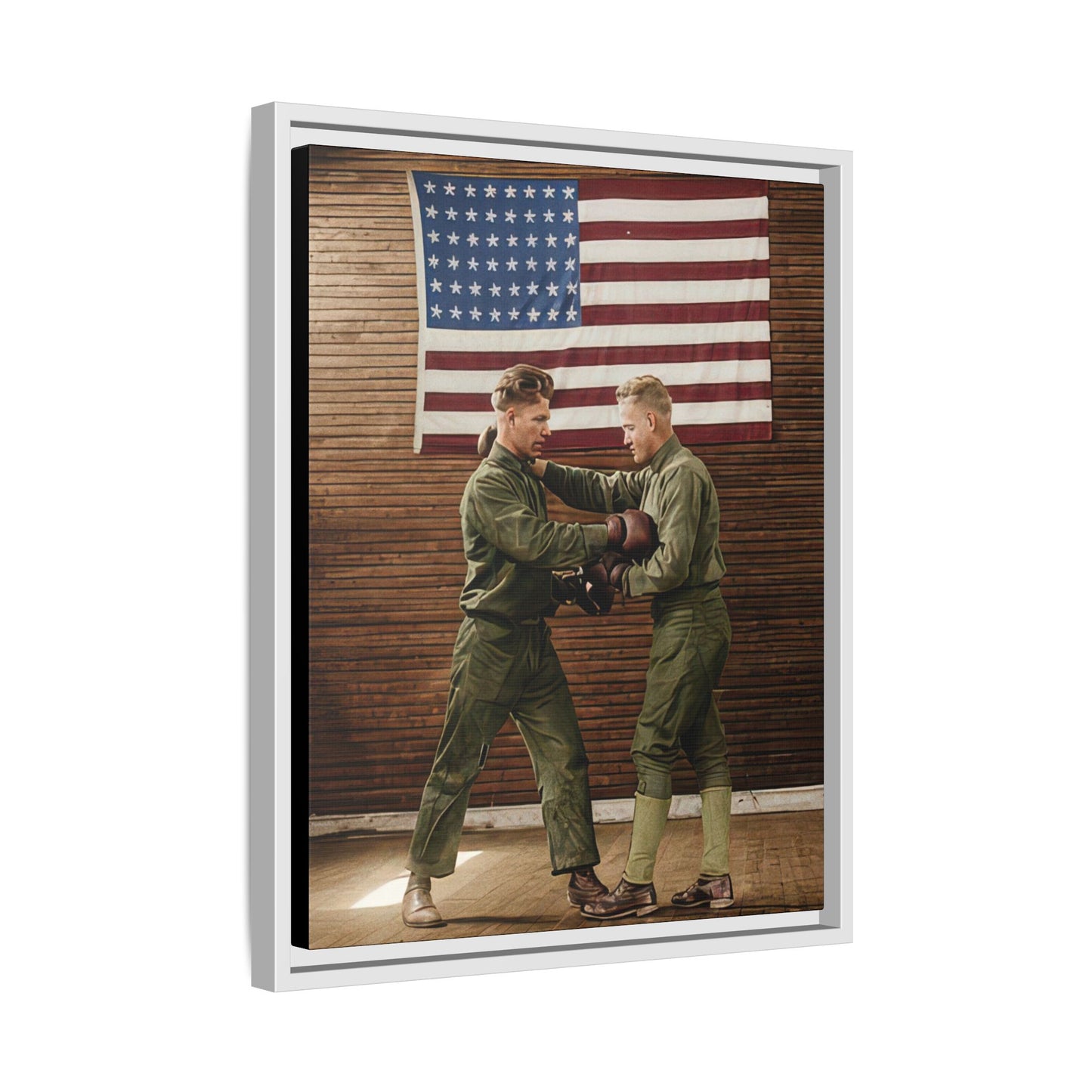 athlétisme 034 | Framed Vintage Photo - Matte Canvas