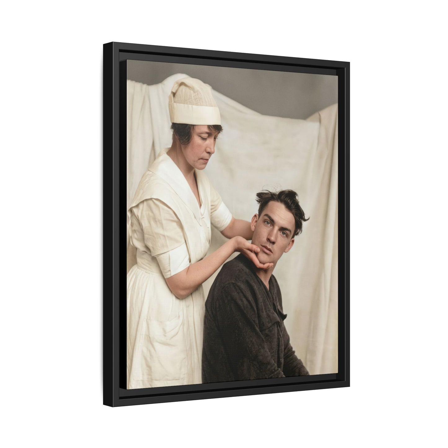 celibataire 021 | Framed Vintage Photo - Matte Canvas