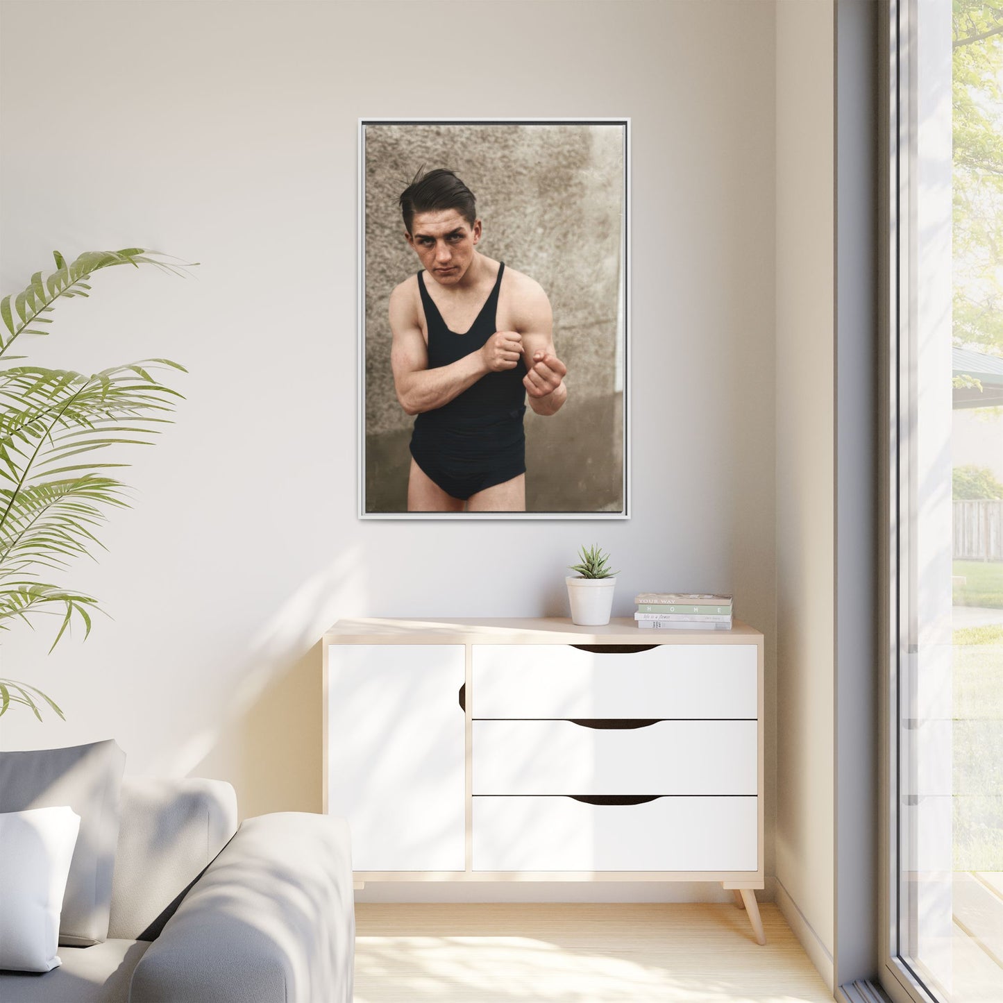 athlétisme 048 | Framed Vintage Photo - Matte Canvas