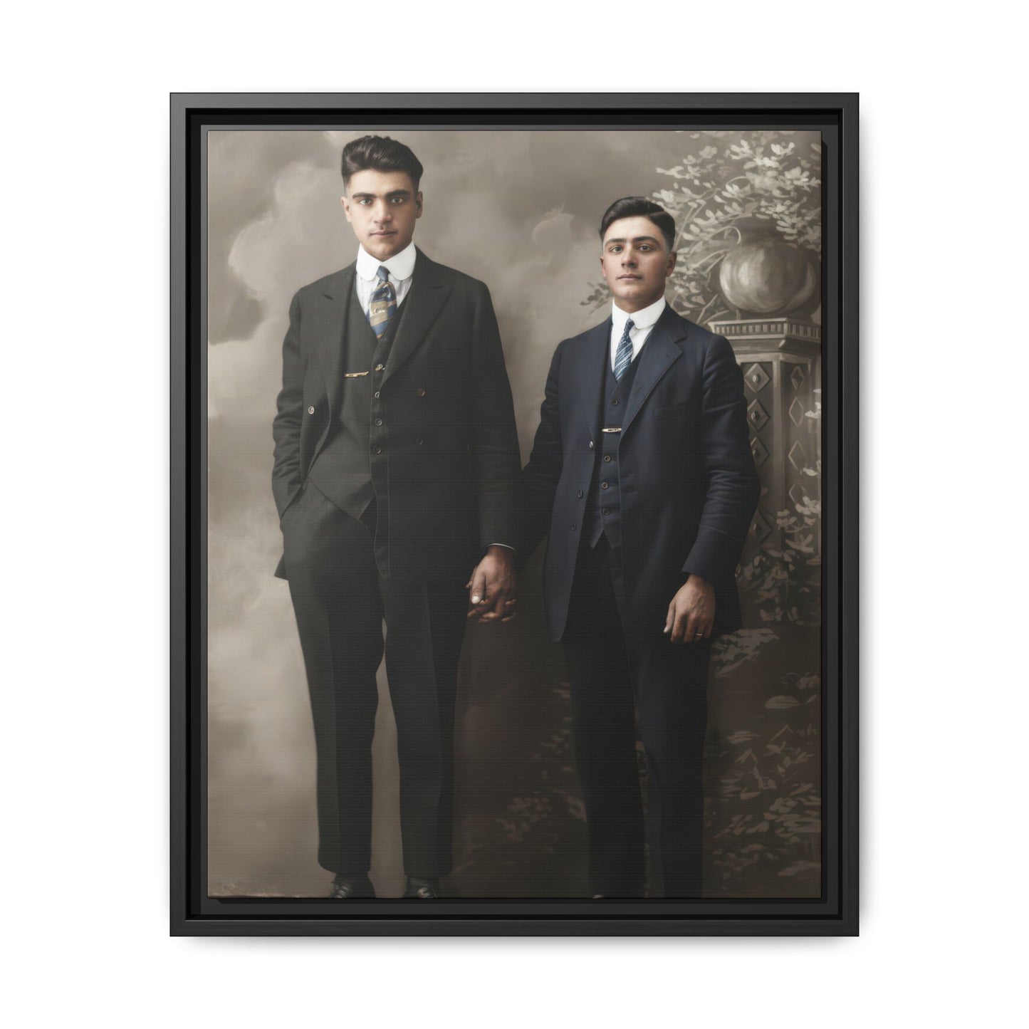 paire 085 | Framed Vintage Photo - Matte Canvas