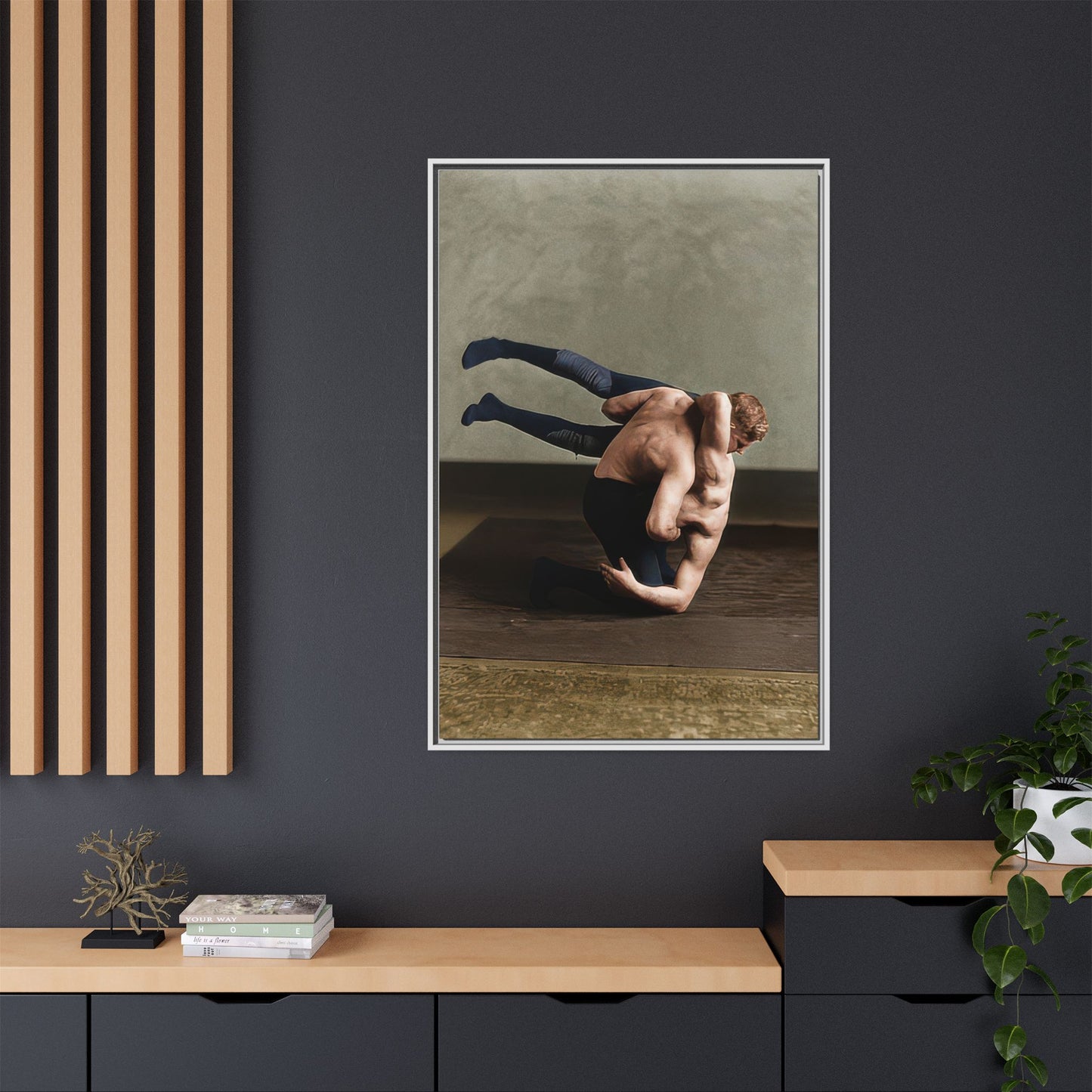 athlétisme 026 | Framed Vintage Photo - Matte Canvas
