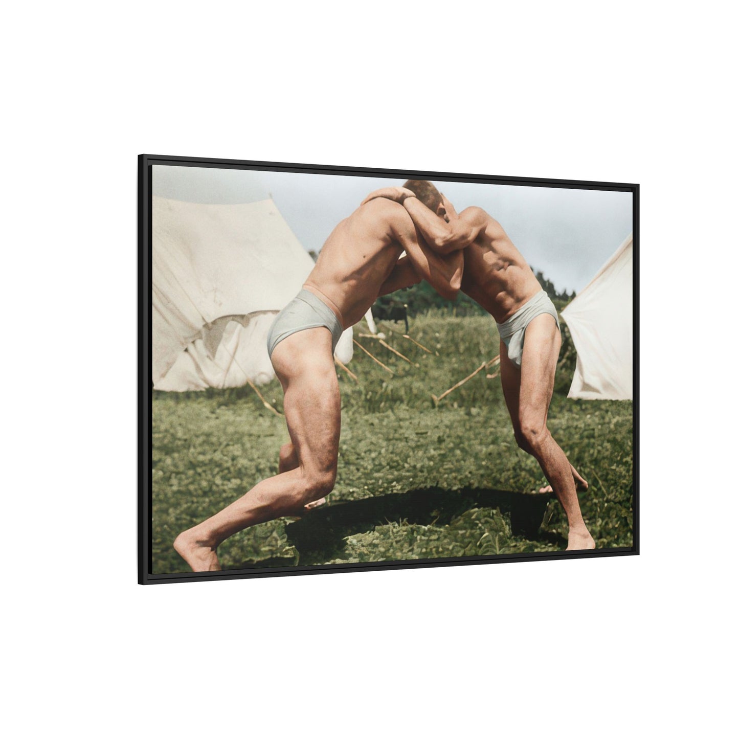 athlétisme 019 | Framed Vintage Photo - Matte Canvas