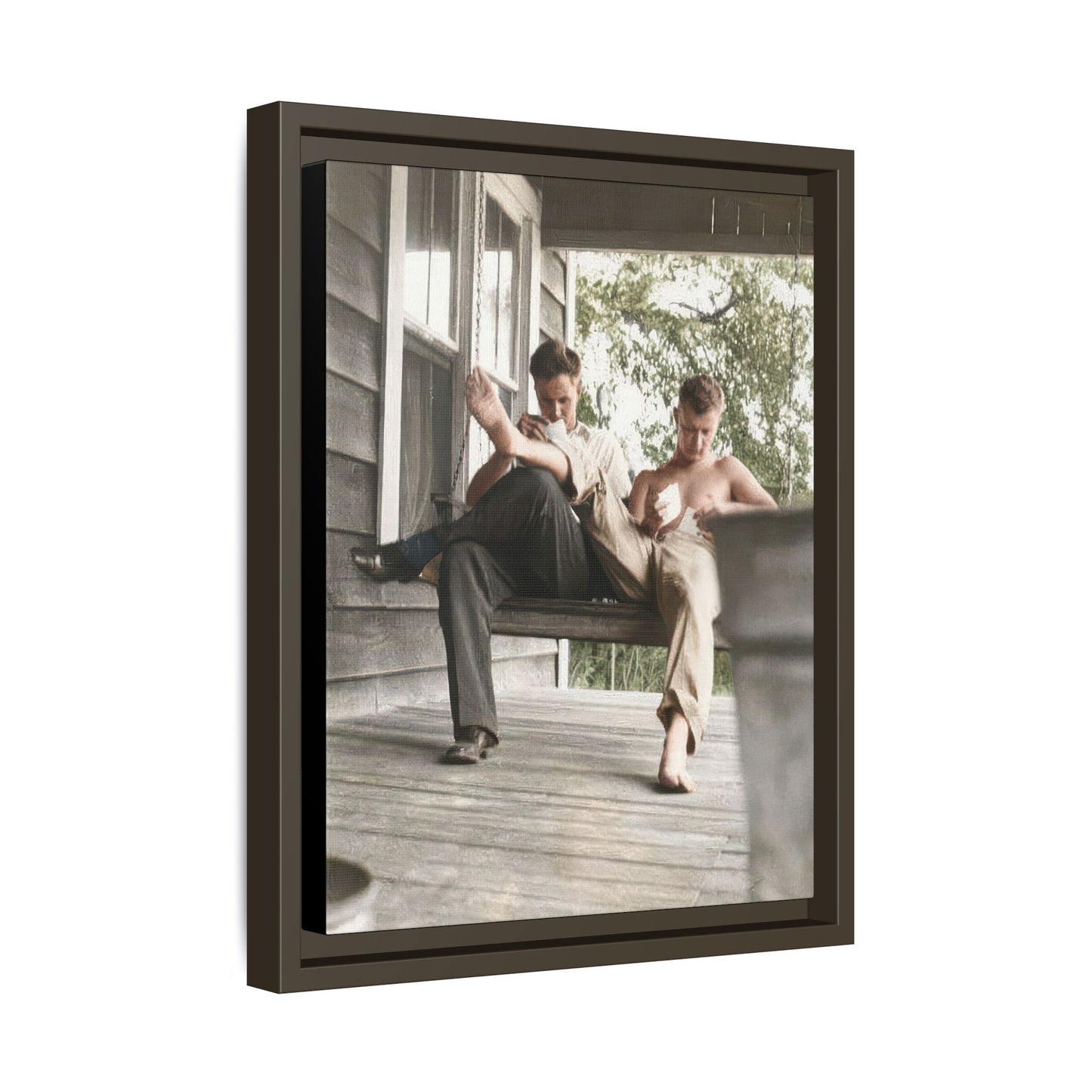 paire 051 | Framed Vintage Photo - Matte Canvas