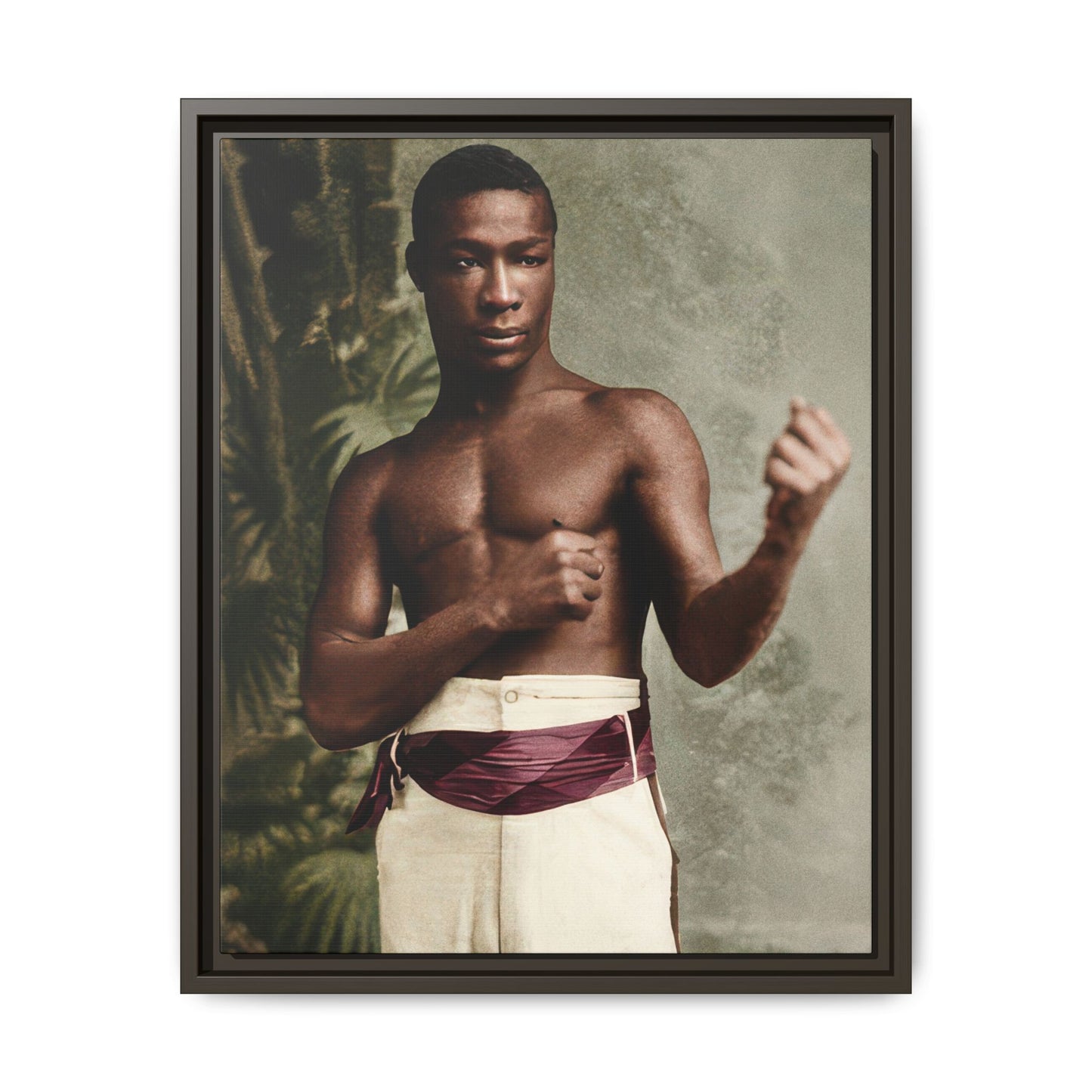 athlétisme 030 | Framed Vintage Photo - Matte Canvas