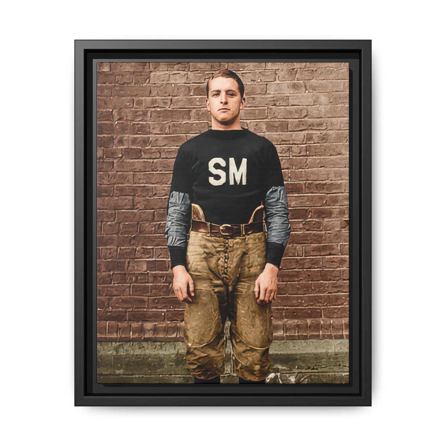 athlétisme 040 | Framed Vintage Photo - Matte Canvas