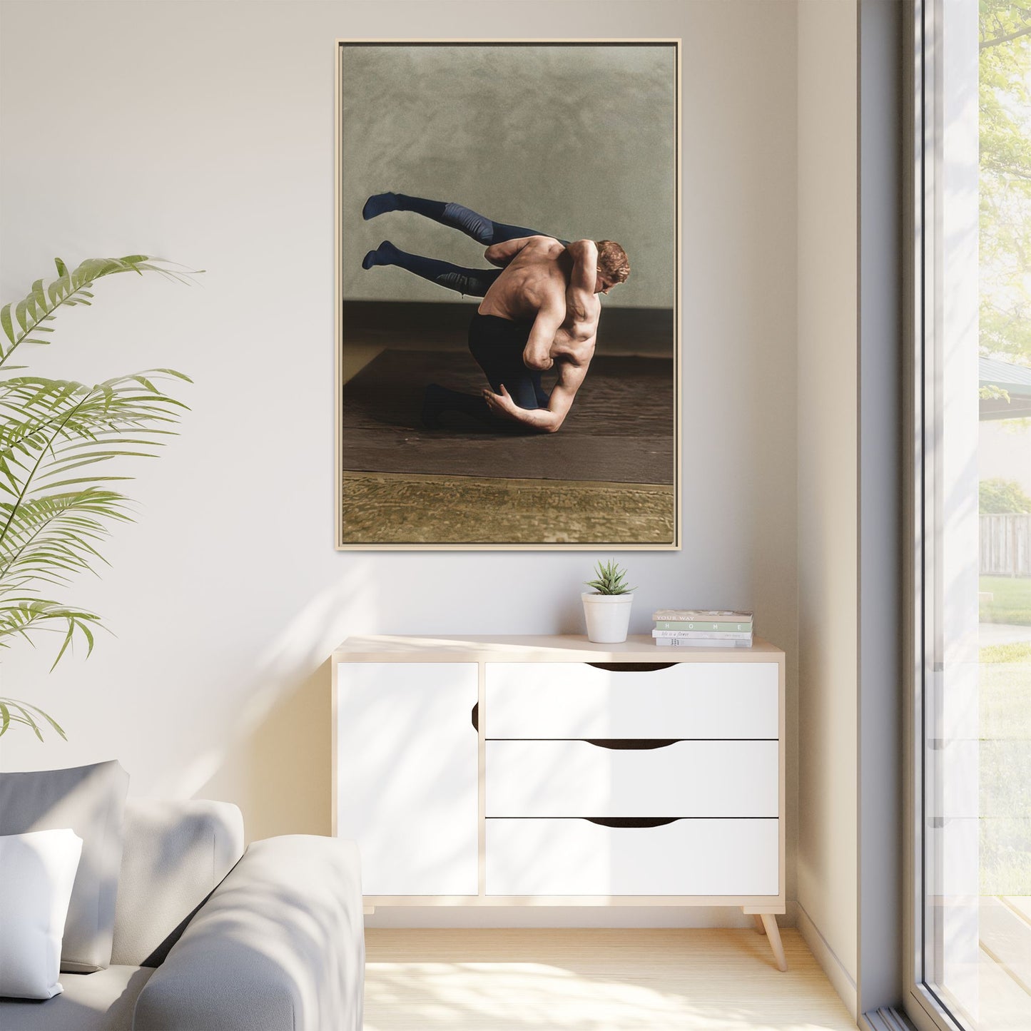 athlétisme 026 | Framed Vintage Photo - Matte Canvas