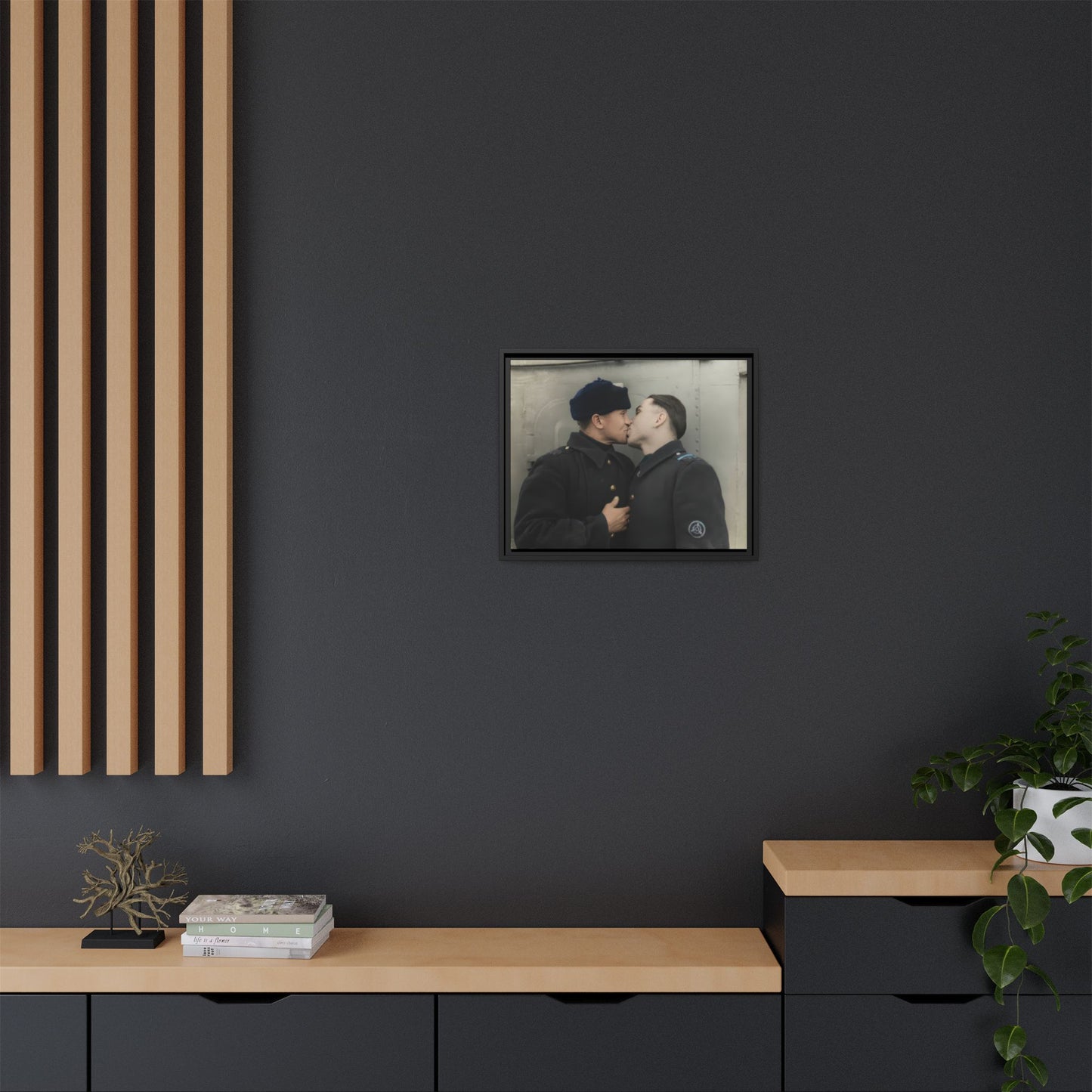 paire 004 | Framed Vintage Photo - Matte Canvas