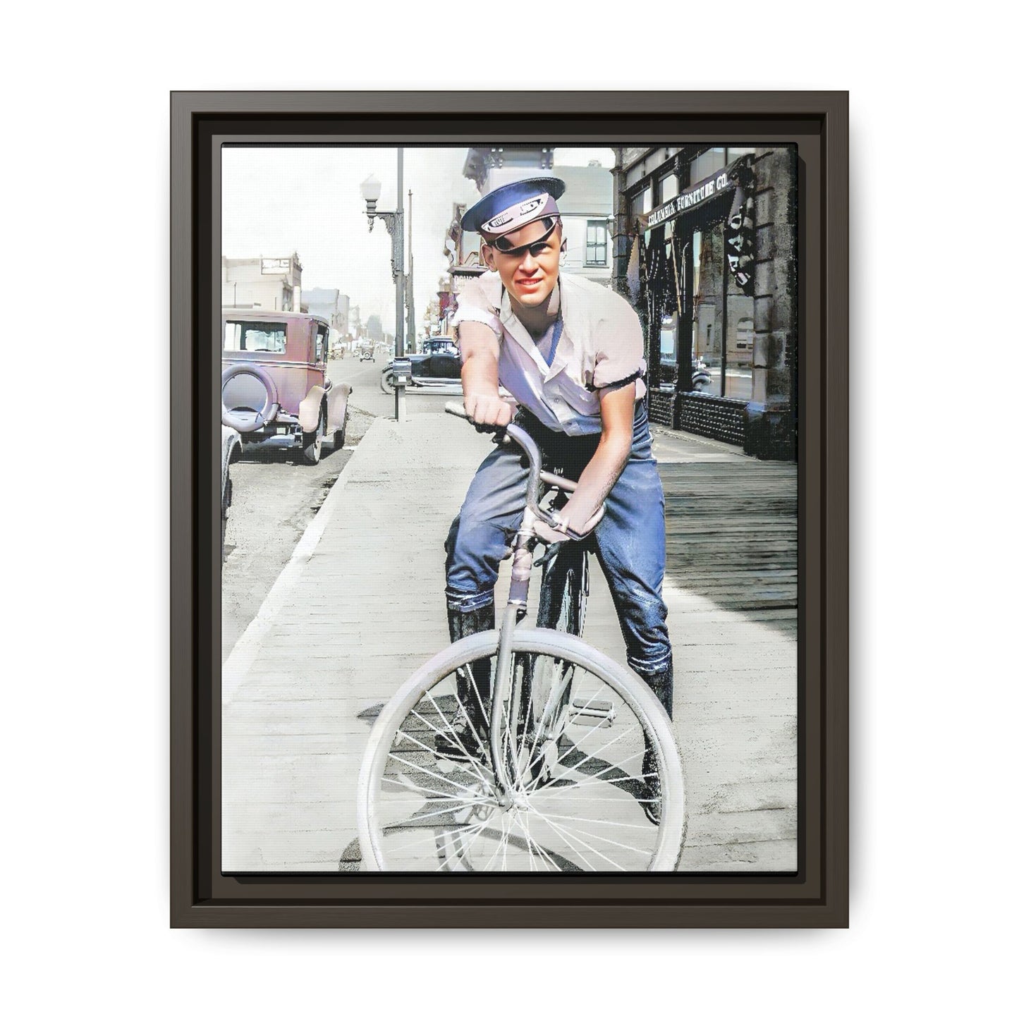 celibataire 007 | Framed Vintage Photo - Matte Canvas