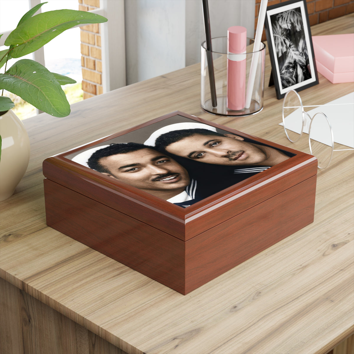 Paire 157 | Vintage Photobooth Series | Two Black Sailors Keepsake Box