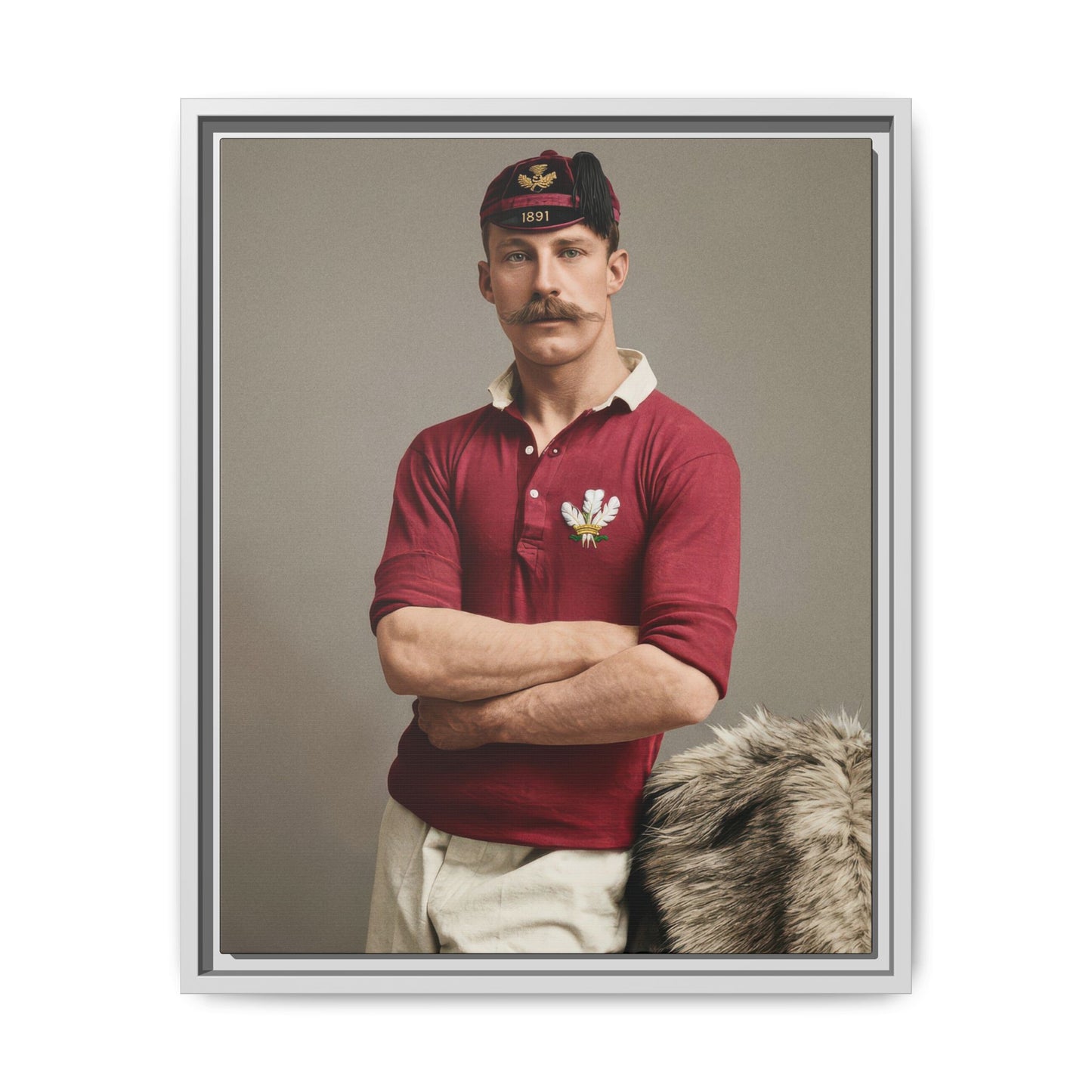 athlétisme 021 | Framed Vintage Photo - Matte Canvas