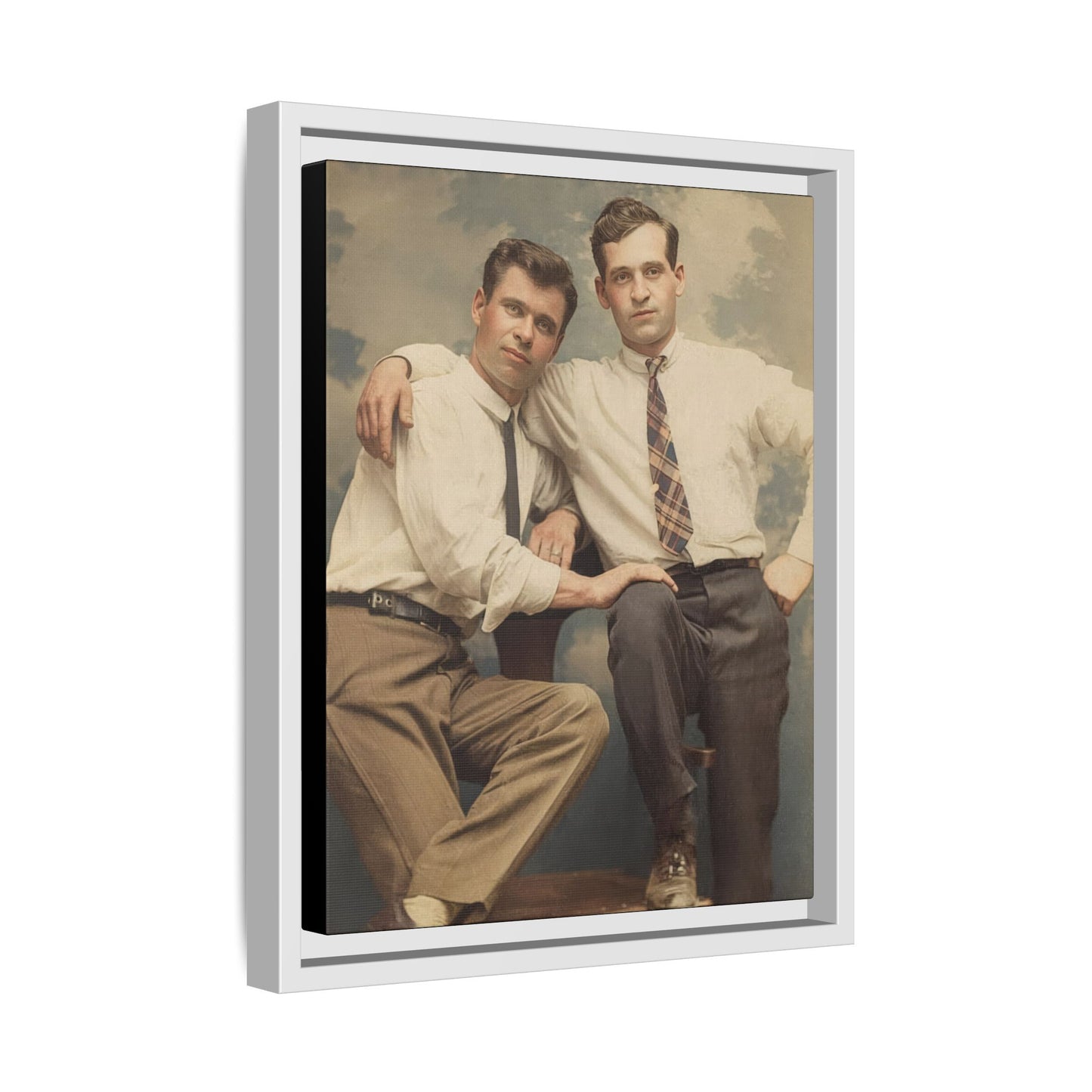 paire 069 | Framed Vintage Photo - Matte Canvas