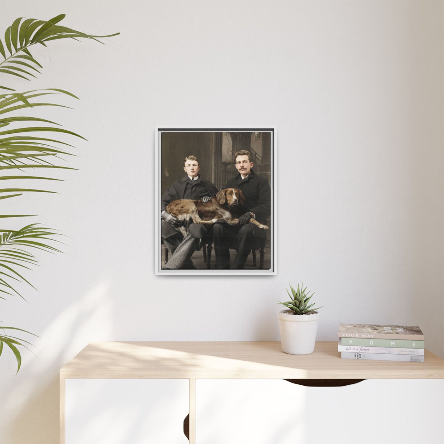 paire 039 | Framed Vintage Photo - Matte Canvas