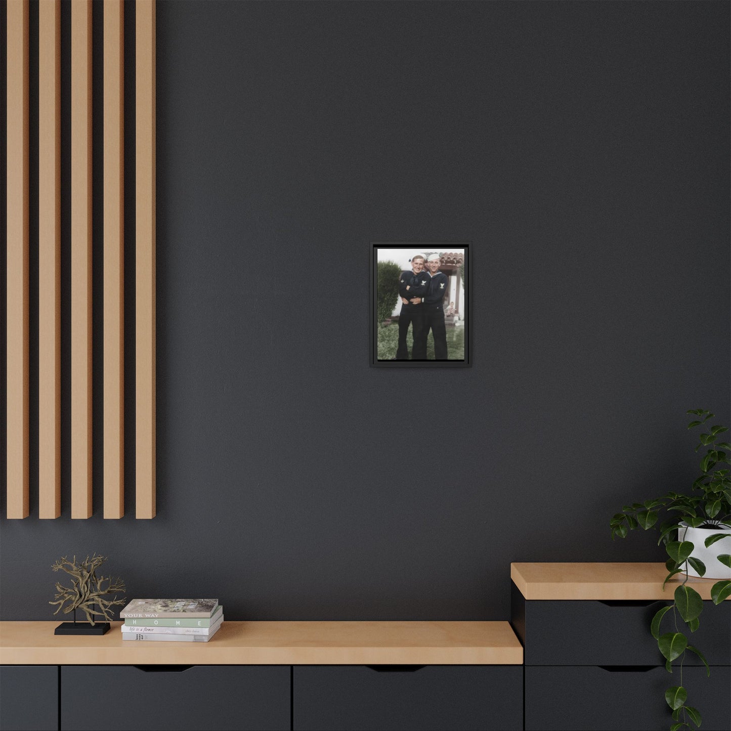 paire 025 | Framed Vintage Photo - Matte Canvas