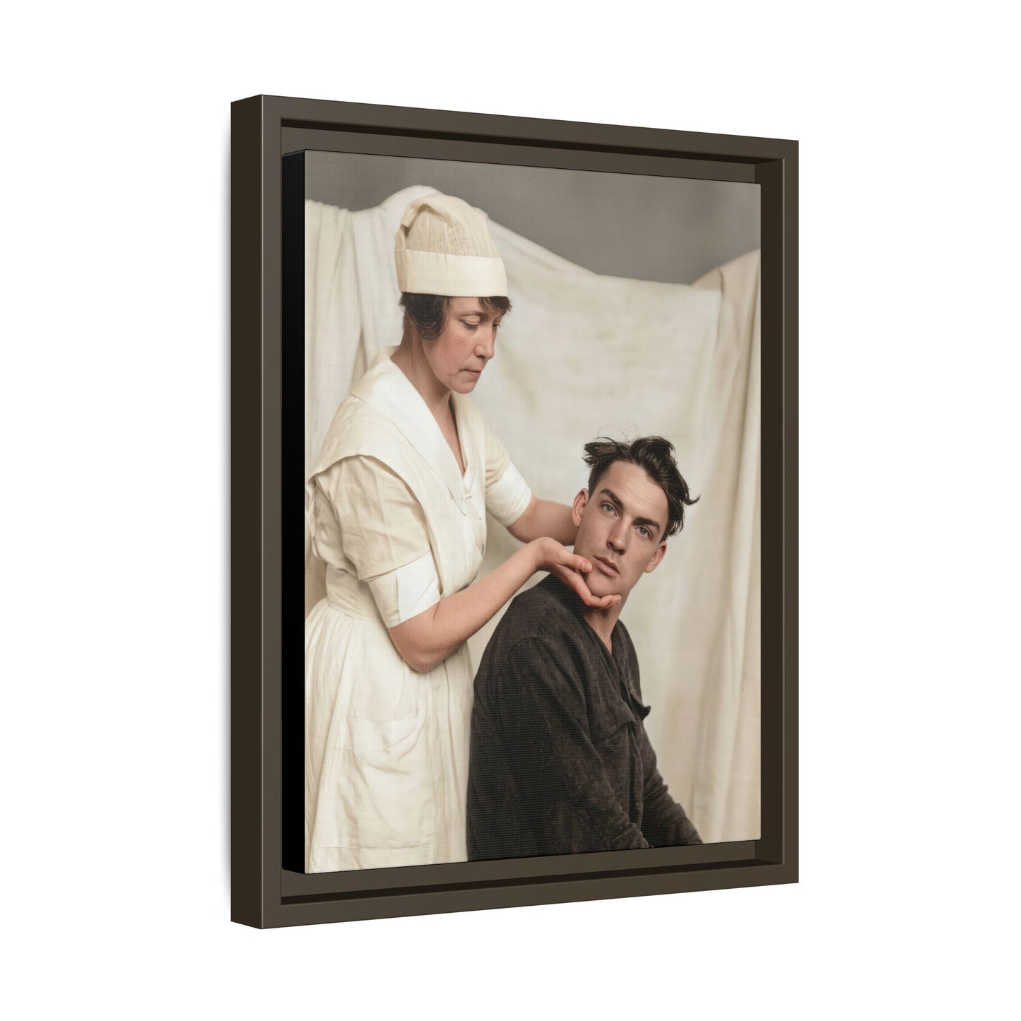 celibataire 021 | Framed Vintage Photo - Matte Canvas