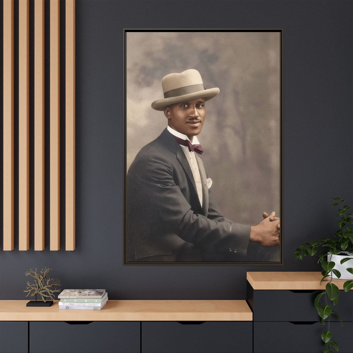 celibataire 004 | Framed Vintage Photo - Matte Canvas
