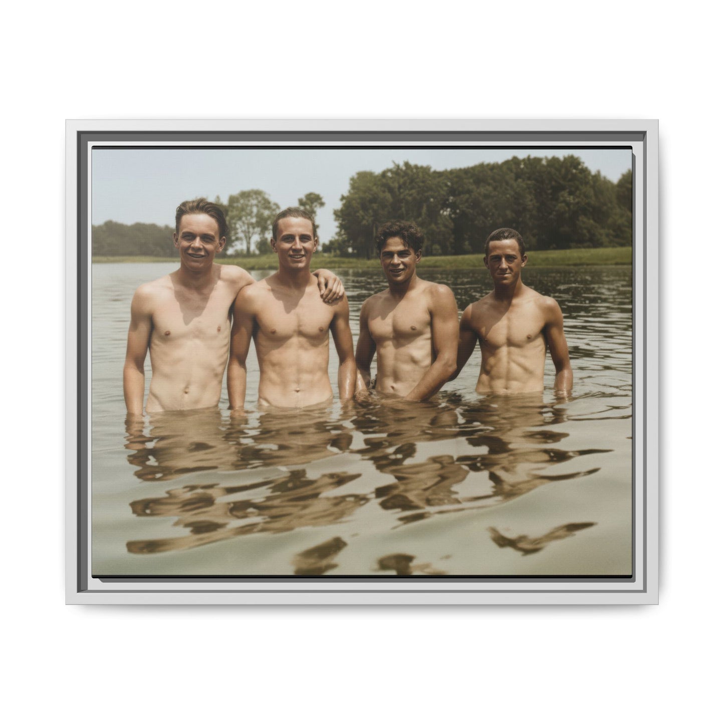 nager 001 | Framed Vintage Photo - Matte Canvas