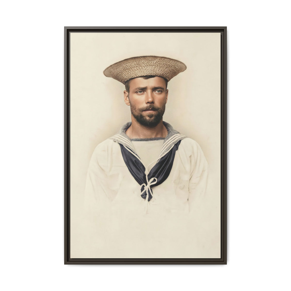 celibataire 020 | Framed Vintage Photo - Matte Canvas